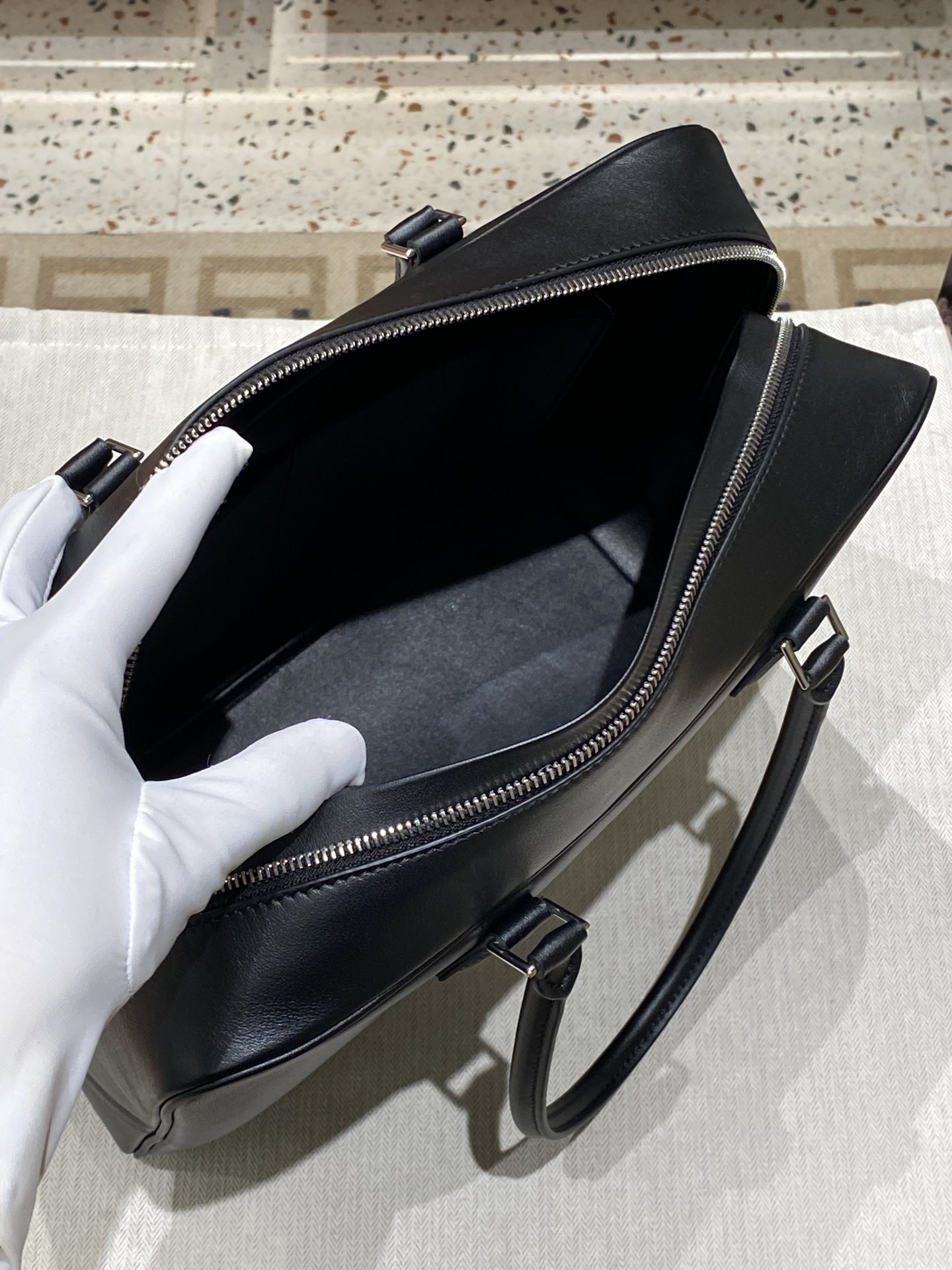 エルメスバッグ なぜ高い偽物 本革 ハンドバッグ 通勤バッグ レザー シンプル ブラック_6