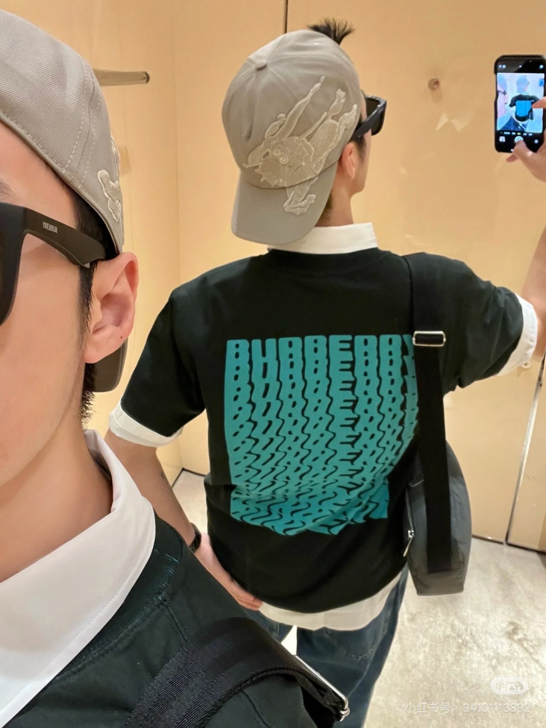 8750 burberry t シャツ偽物 プリント トップス 半袖 純綿 柔らかい 男女兼用 ブラック_8