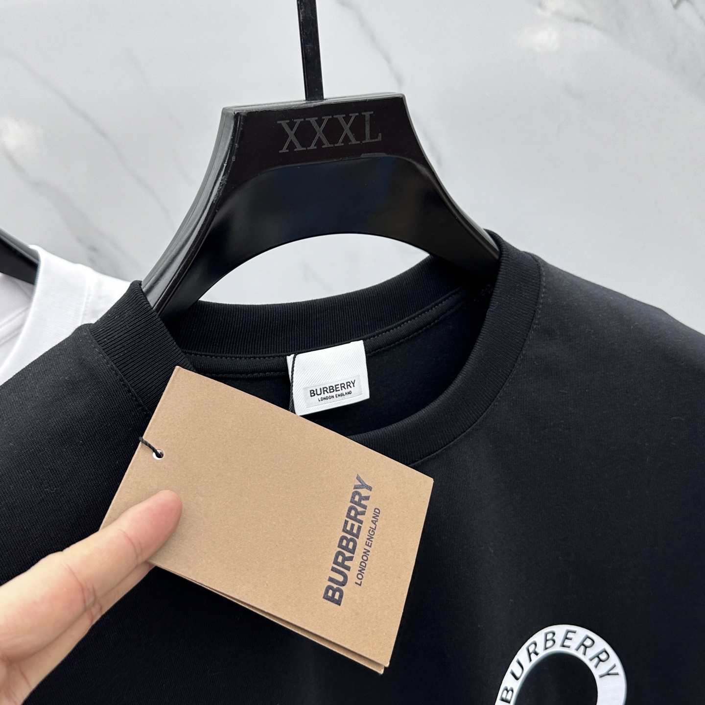 burberry ティー シャツコピー 上質品 トップス 短袖 純綿 プリント 男女兼用 ブラック_5