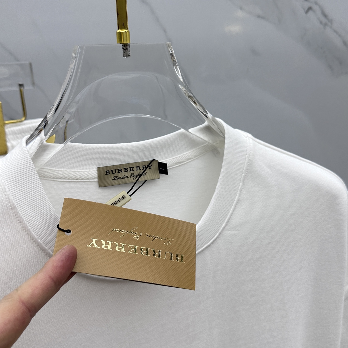 burberry ブラック レーベル t シャツ激安通販 運動セット トップス 純綿 ショットパンツ 男女兼用 ホワイト_8