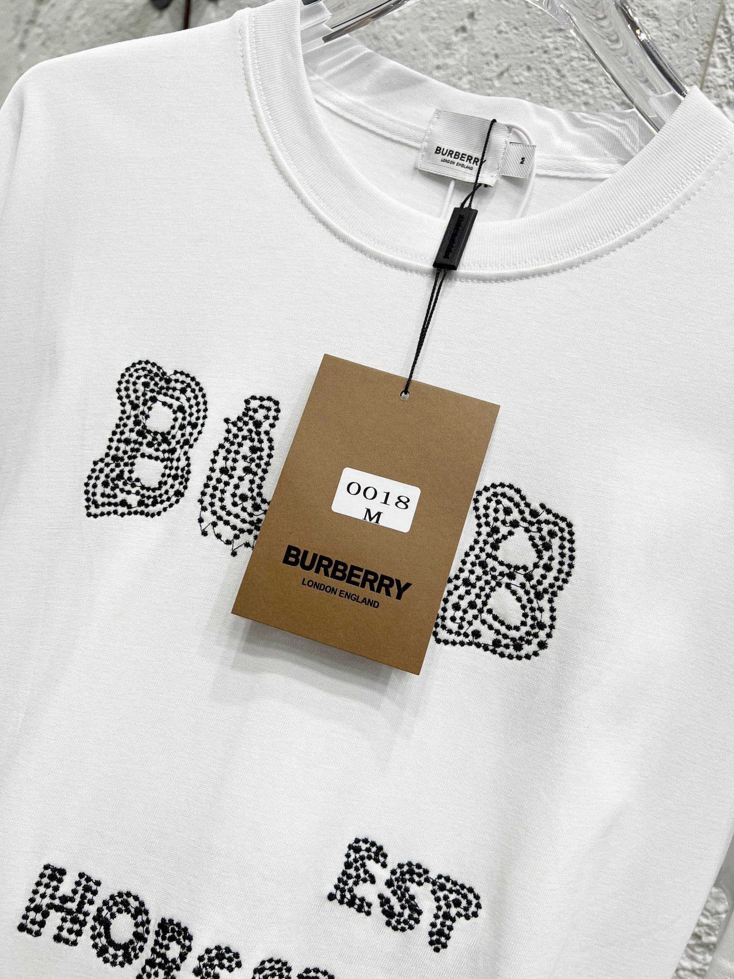 burberry ブルー レーベル t シャツコピー トップス 純綿 プリント 上質 ホワイト_4