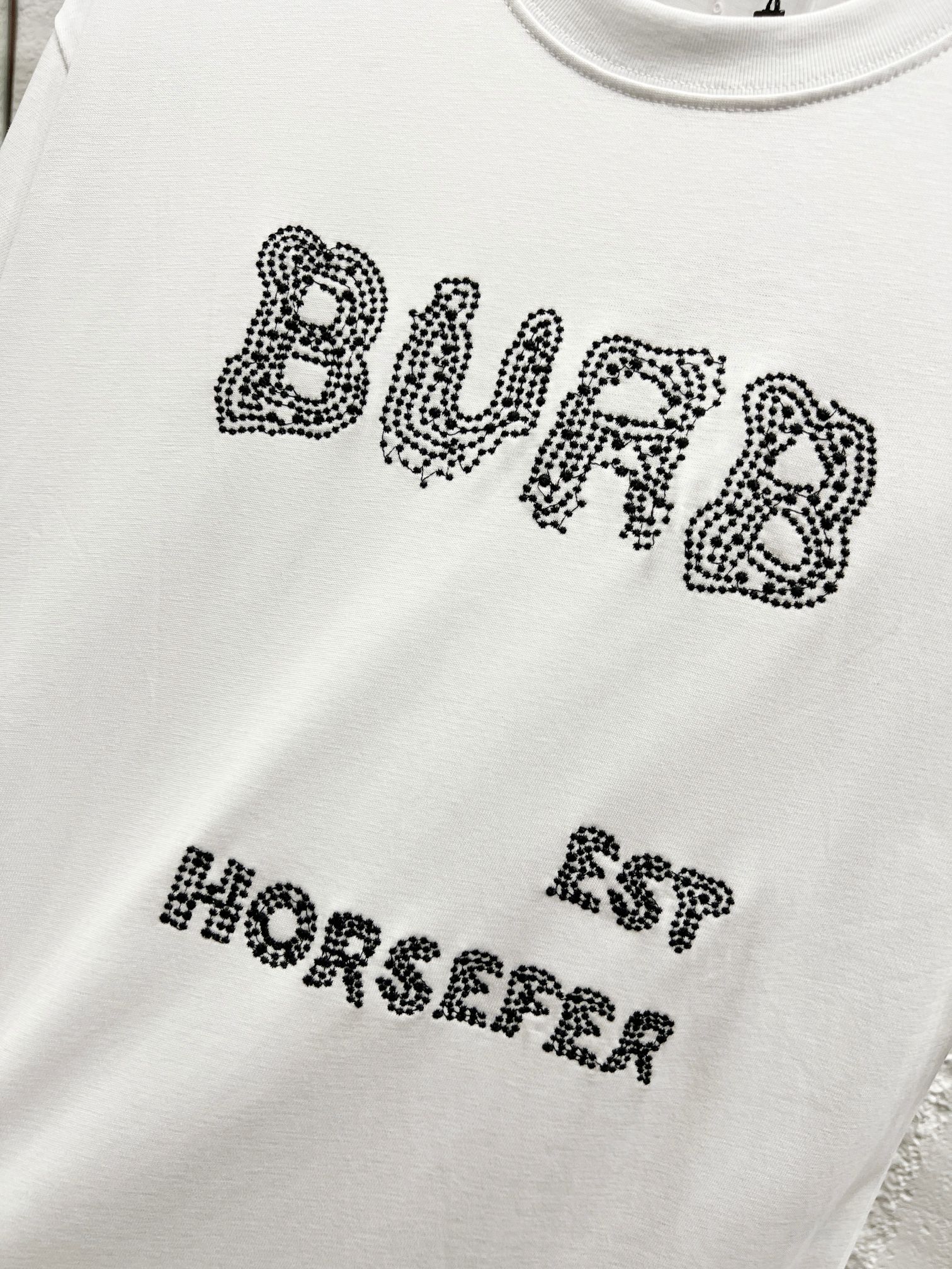 burberry ブルー レーベル t シャツコピー トップス 純綿 プリント 上質 ホワイト_7