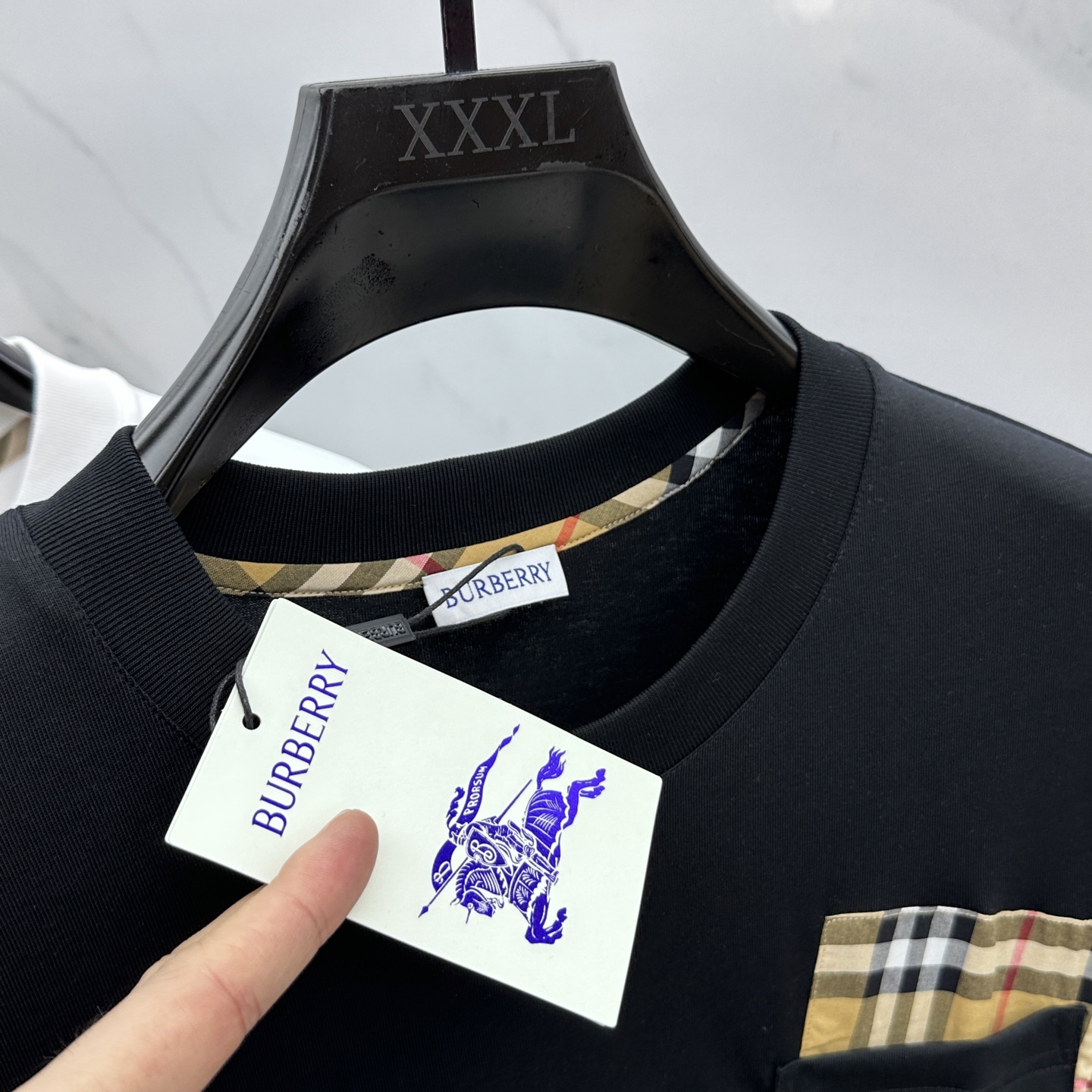 バーバリー t シャツ 値段スーパーコピー 短袖 トップス 柔らかい 純綿 ゆったり ブラック_7