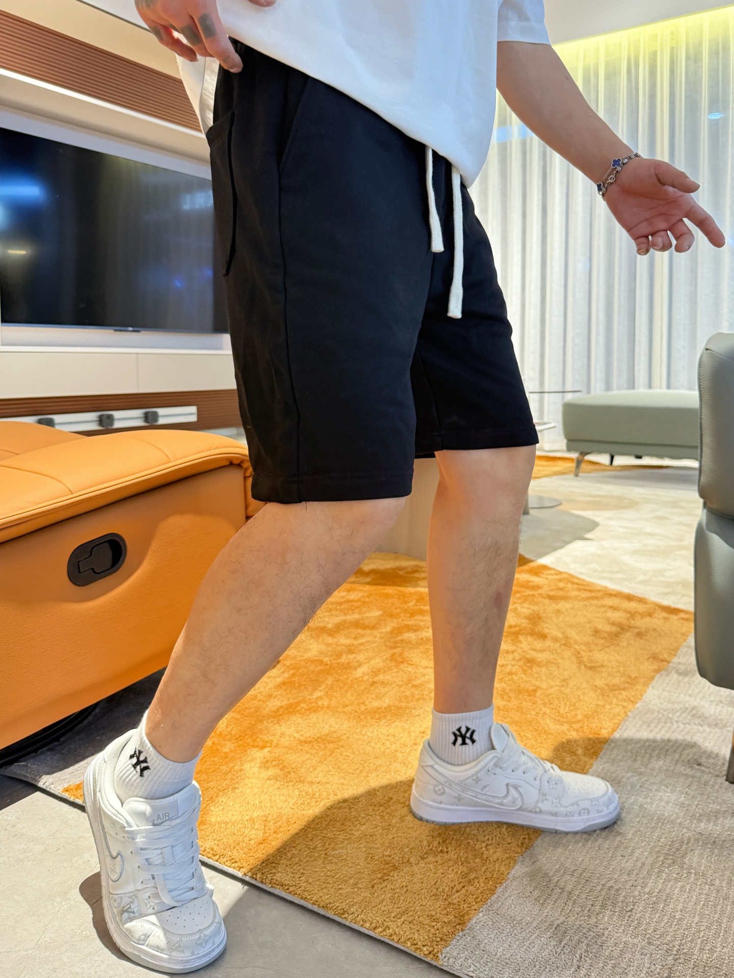 バーバリー パンツ偽物 ショットズボン 柔らかい ロゴプリント 純綿 柔軟 ブラック_2