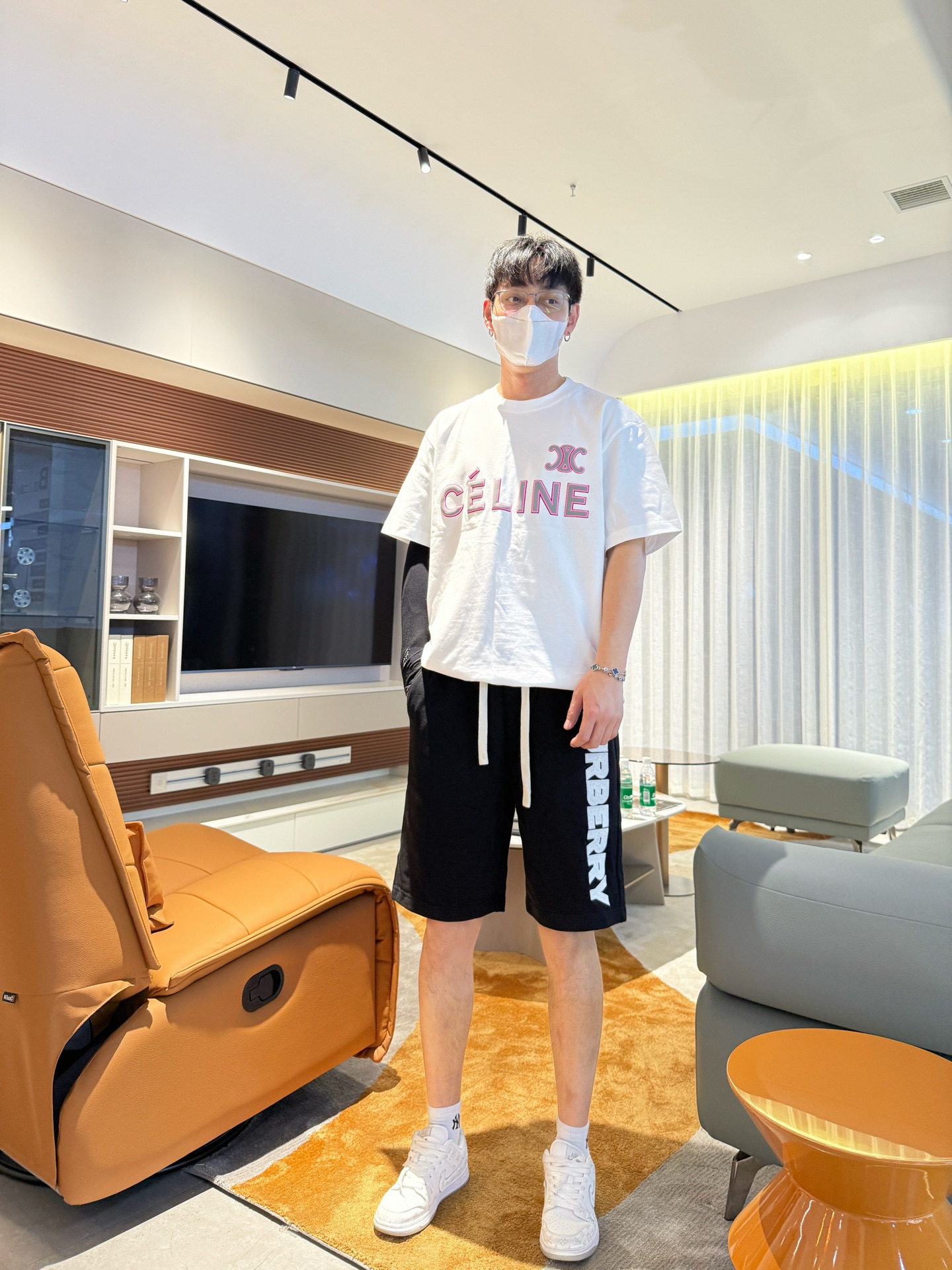 バーバリー パンツ偽物 ショットズボン 柔らかい ロゴプリント 純綿 柔軟 ブラック_3