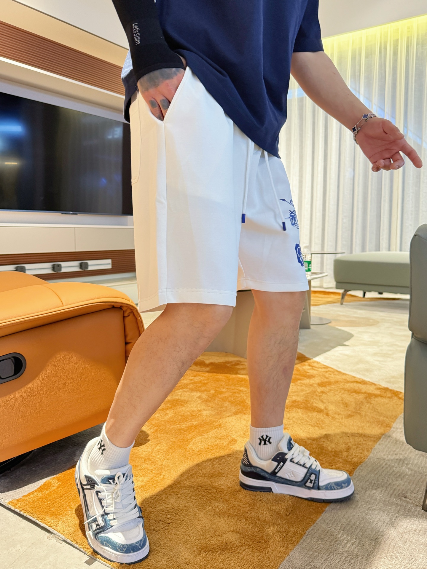 バーバリー ボクサー パンツコピー ショットズボン 柔らかい ロゴプリント 純綿 柔軟 ホワイト_3