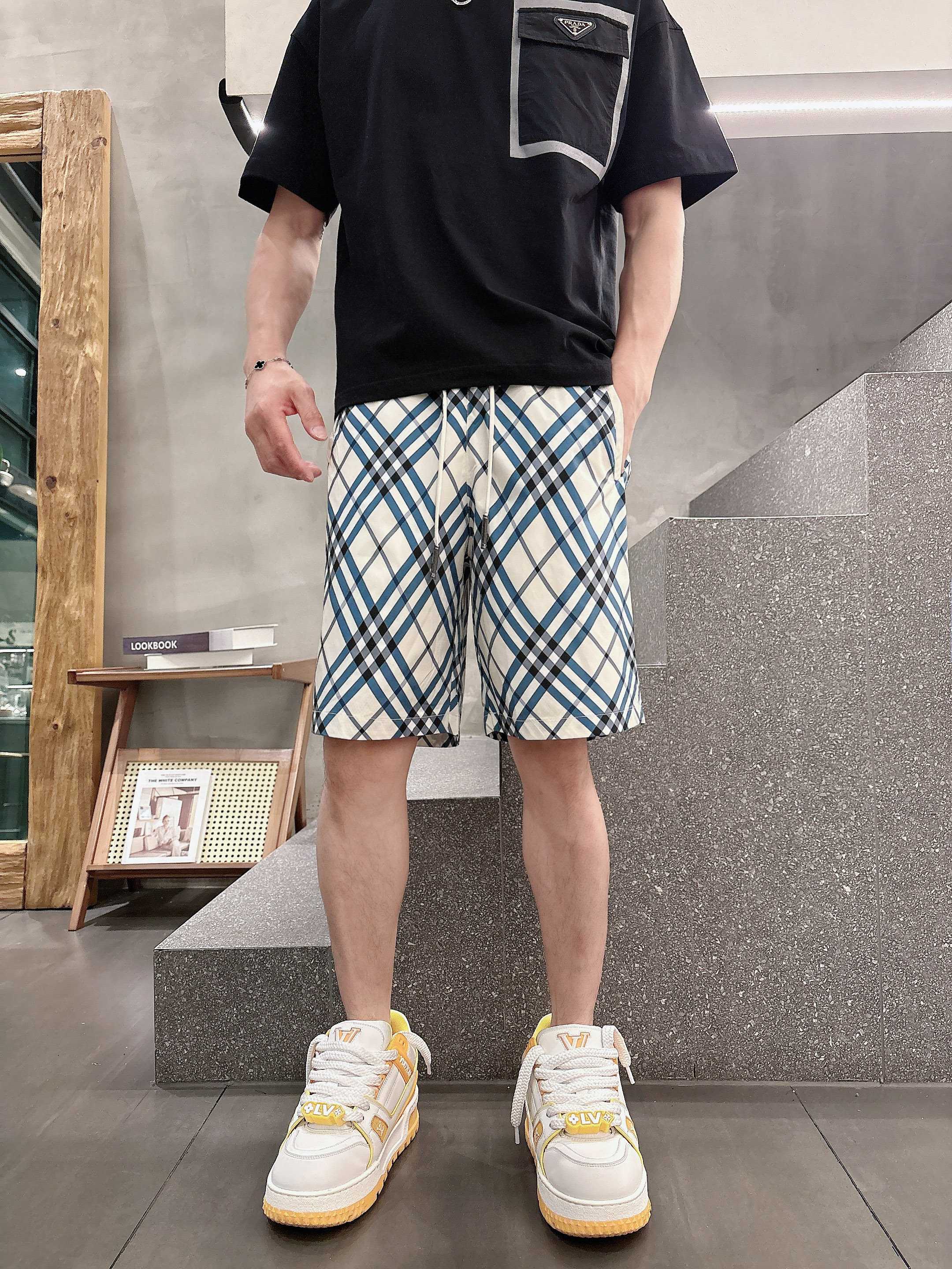 burberry パンツ偽物 カジュアル ショットズボン 柔らかい 純綿 柔らかい ホワイト_3