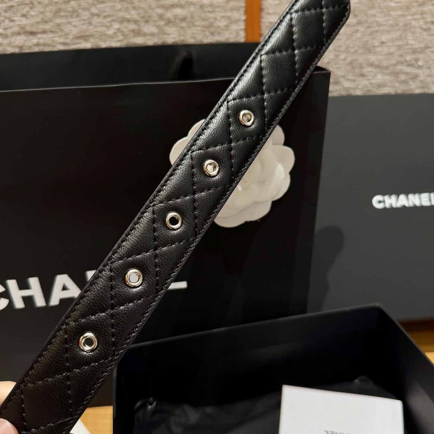 シャネルベルトバックコピー レザー 本革 女性 幅30ｍｍ シンプル ブラック_5