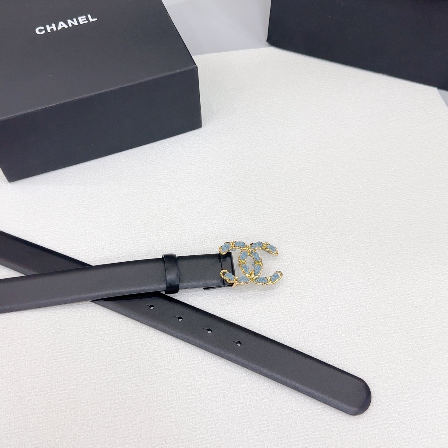 シャネル ベルト交換偽物 優雅レディ レザー 本革 高品質 幅3.0cm ブラック_5