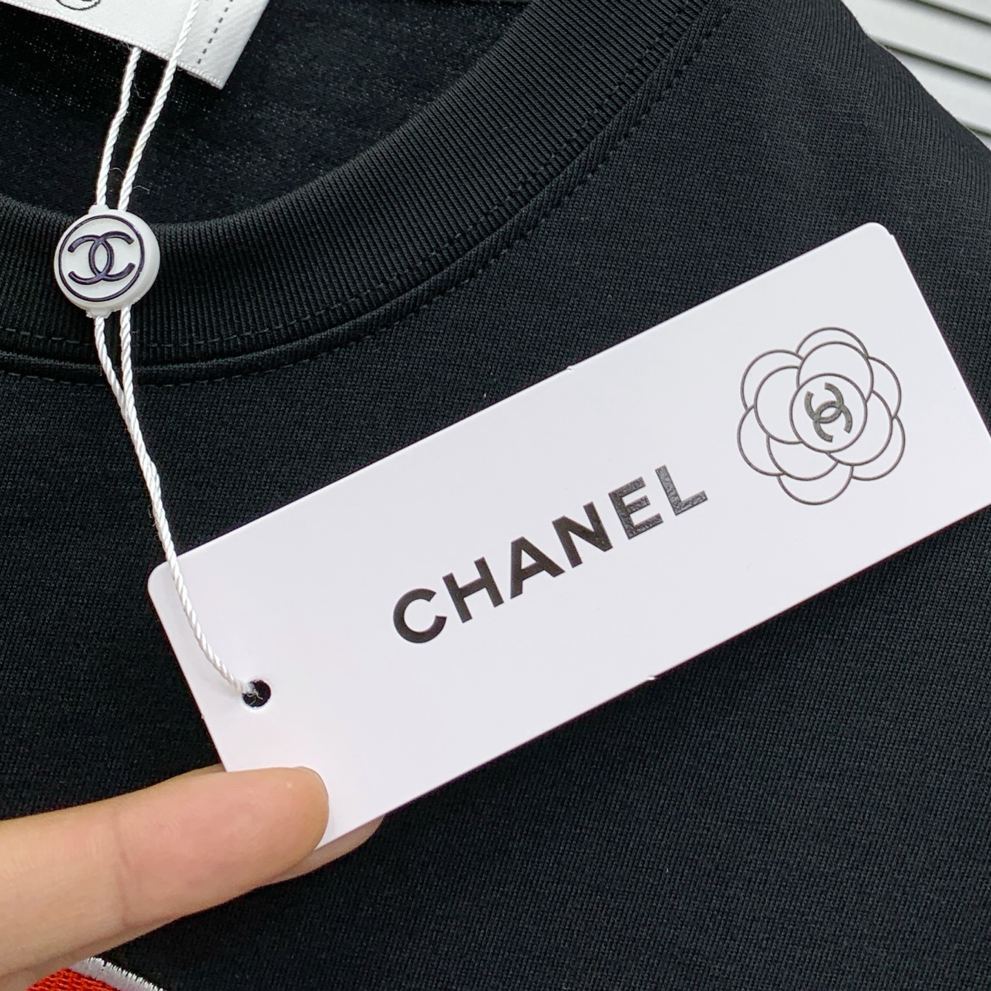 シャネル ティー シャツ偽物 トップス 短袖 プリント 純綿Ｔシャツ 柔らかい ブラック_7
