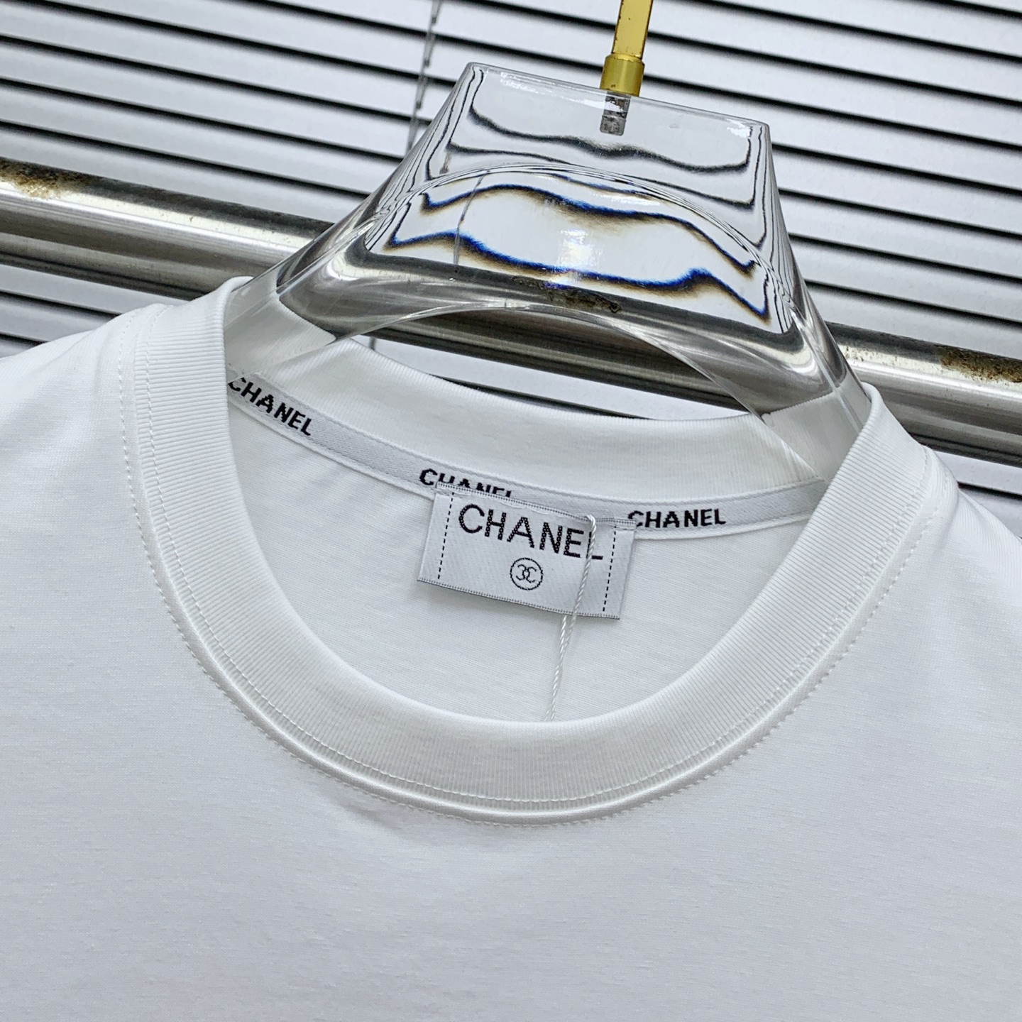 chanel ティー シャツコピー トップス 短袖 プリント 純綿Ｔシャツ 柔軟 ホワイト_3