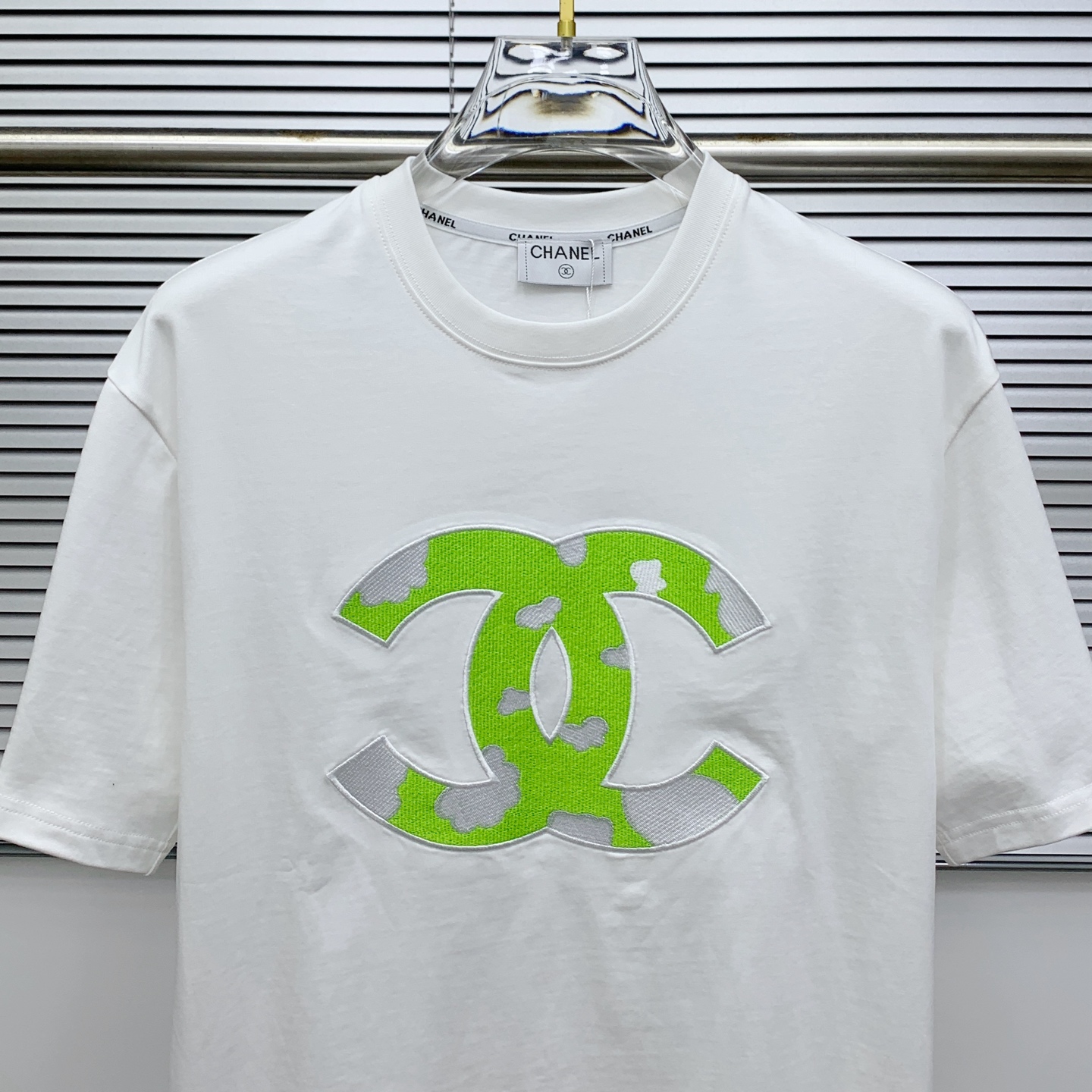 chanel ティー シャツコピー トップス 短袖 プリント 純綿Ｔシャツ 柔軟 ホワイト_4