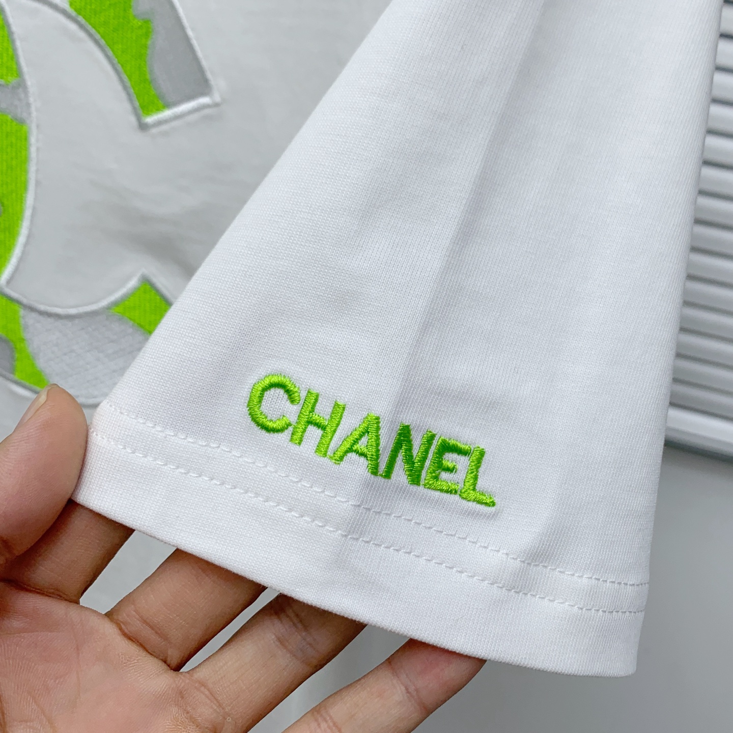chanel ティー シャツコピー トップス 短袖 プリント 純綿Ｔシャツ 柔軟 ホワイト_5