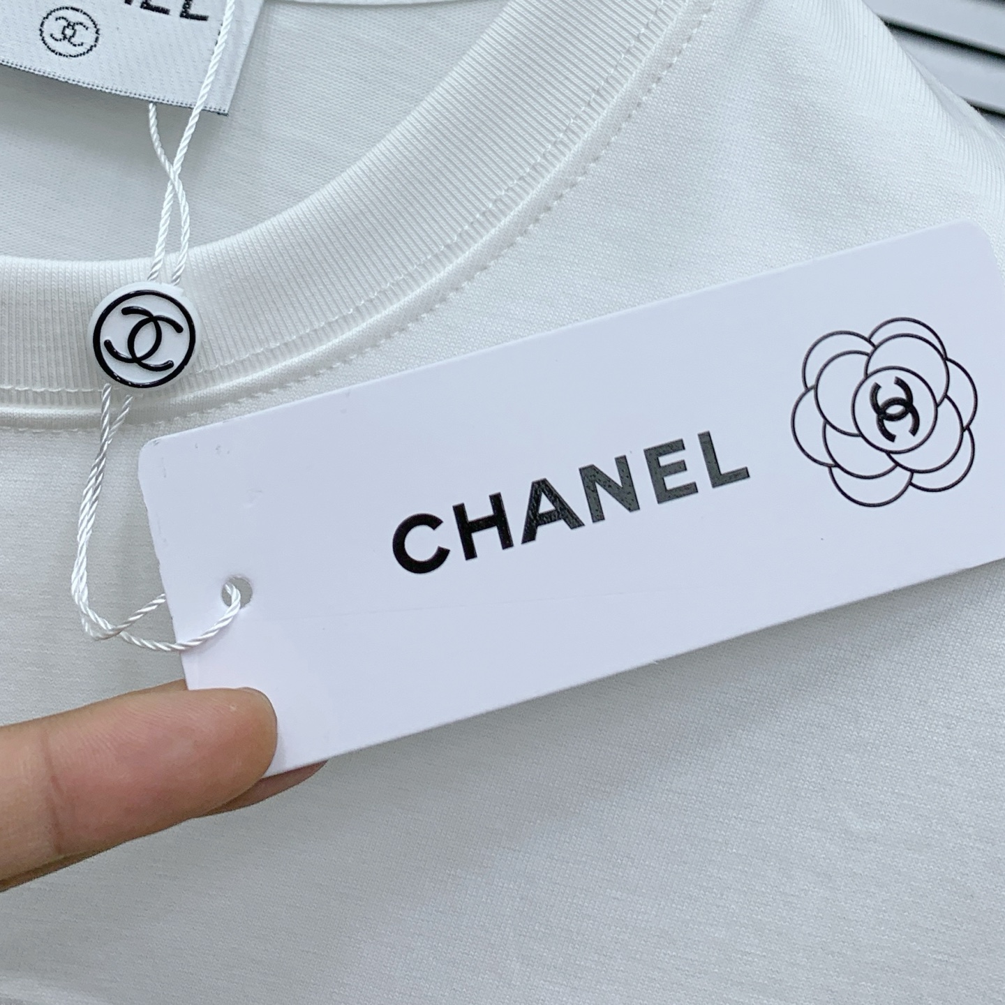 chanel ティー シャツコピー トップス 短袖 プリント 純綿Ｔシャツ 柔軟 ホワイト_6