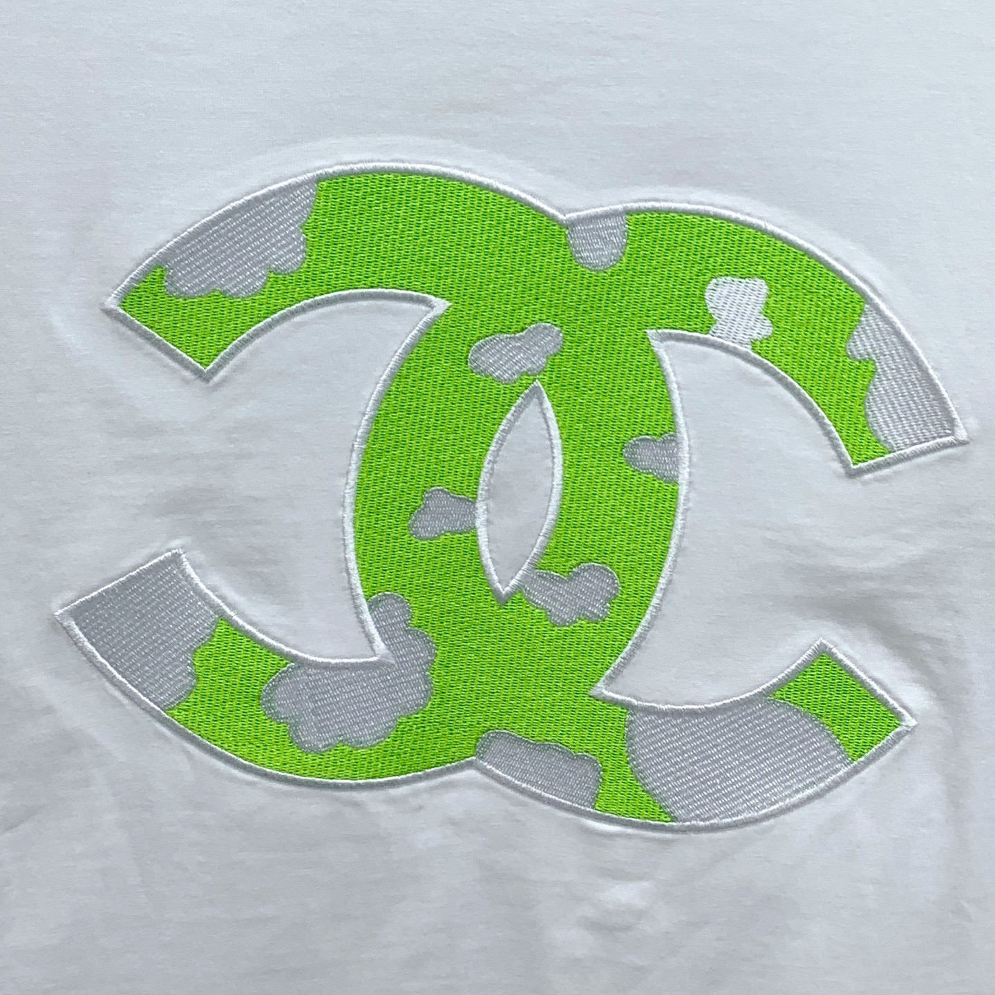 chanel ティー シャツコピー トップス 短袖 プリント 純綿Ｔシャツ 柔軟 ホワイト_7