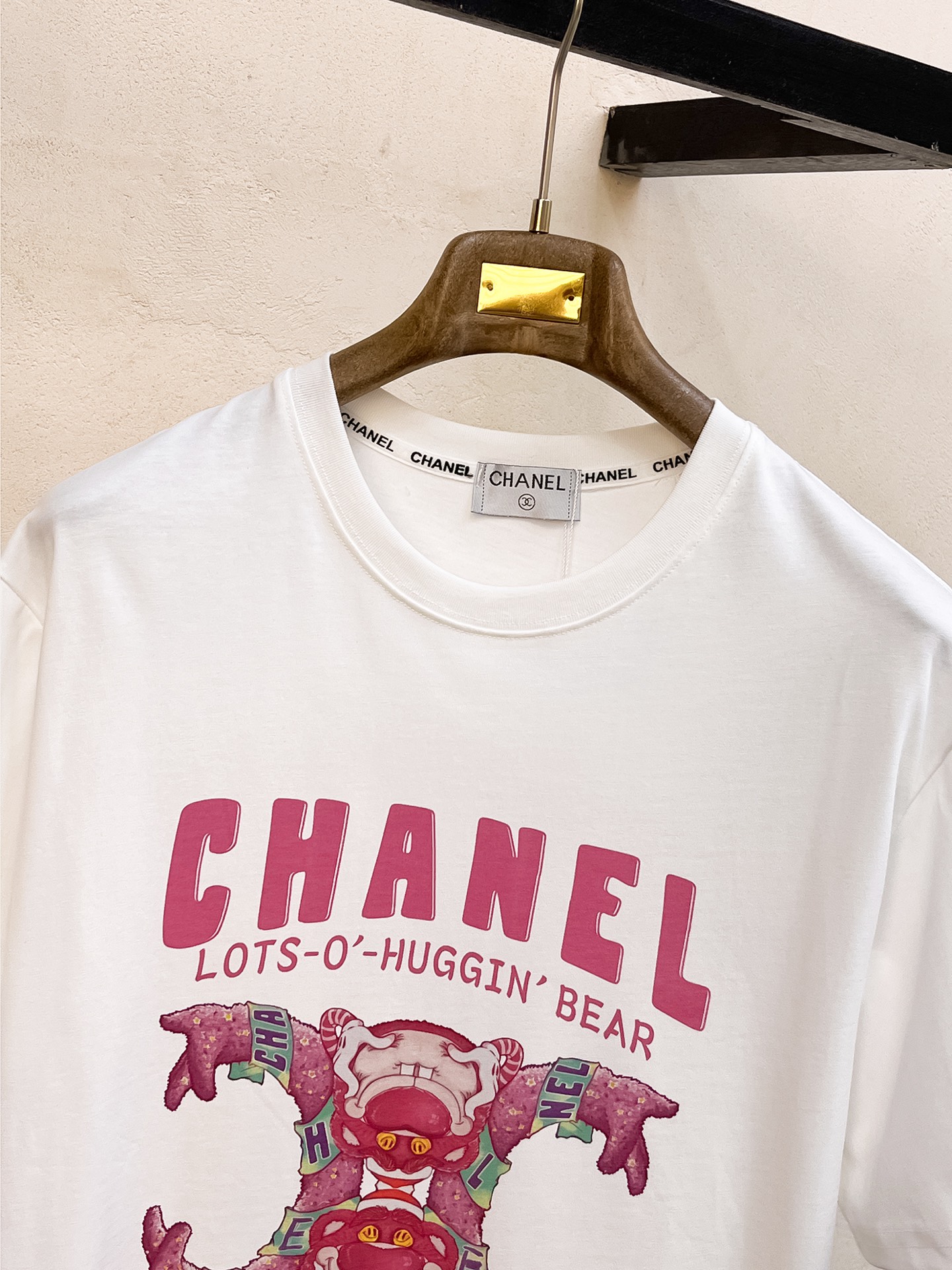 お得品‼chanel ロゴ 服スーパーコピー トップス 短袖 プリント 純綿 ホワイト_2