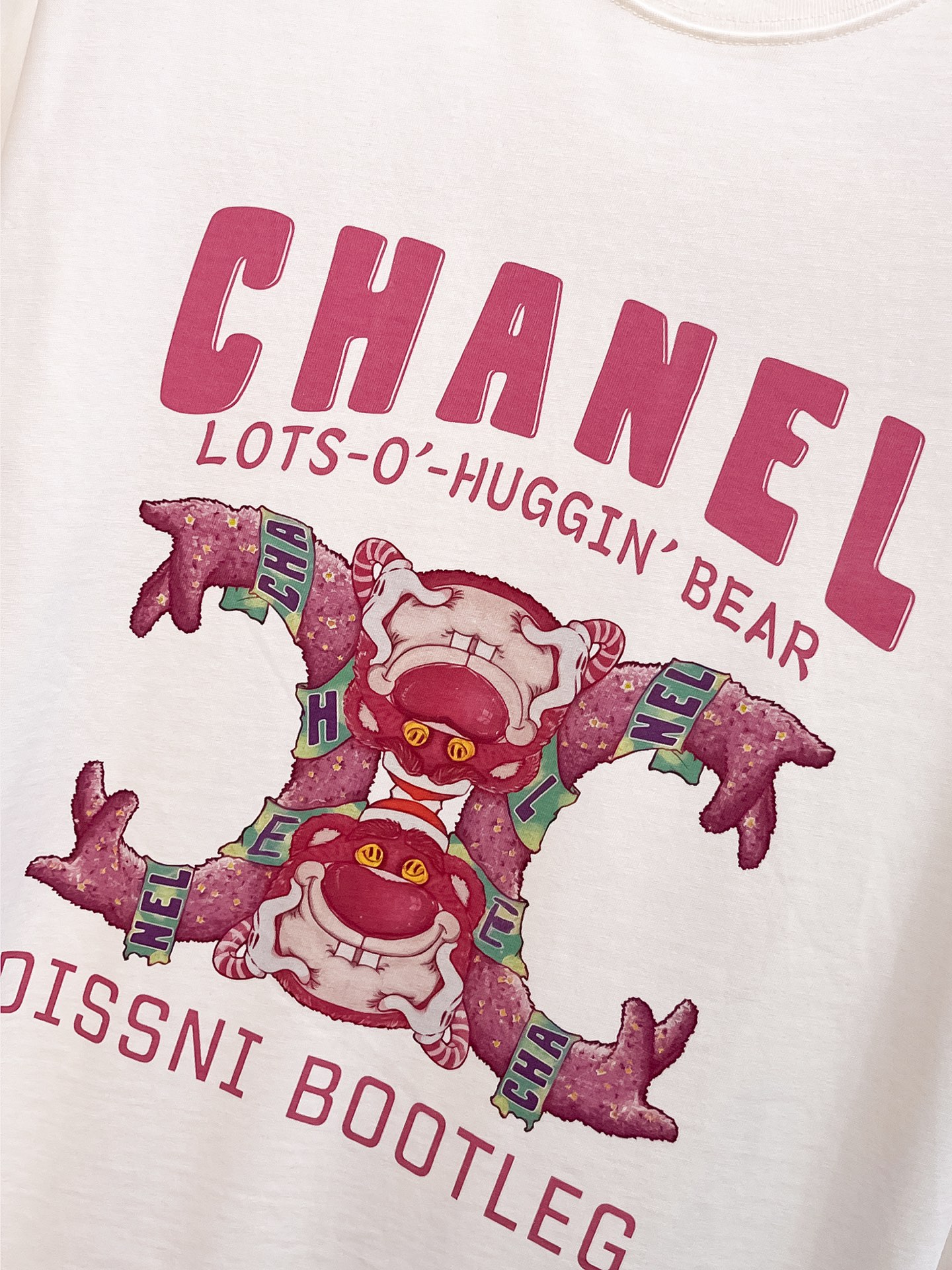 お得品‼chanel ロゴ 服スーパーコピー トップス 短袖 プリント 純綿 ホワイト_3