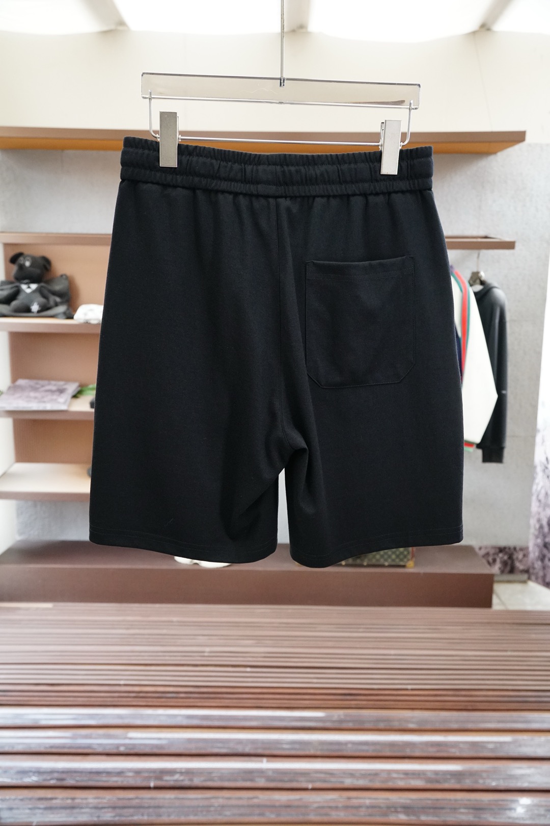 シャネル パンツ偽物 ズボン 純綿 ショットパンツ 運動 吸汗 ブラック_2