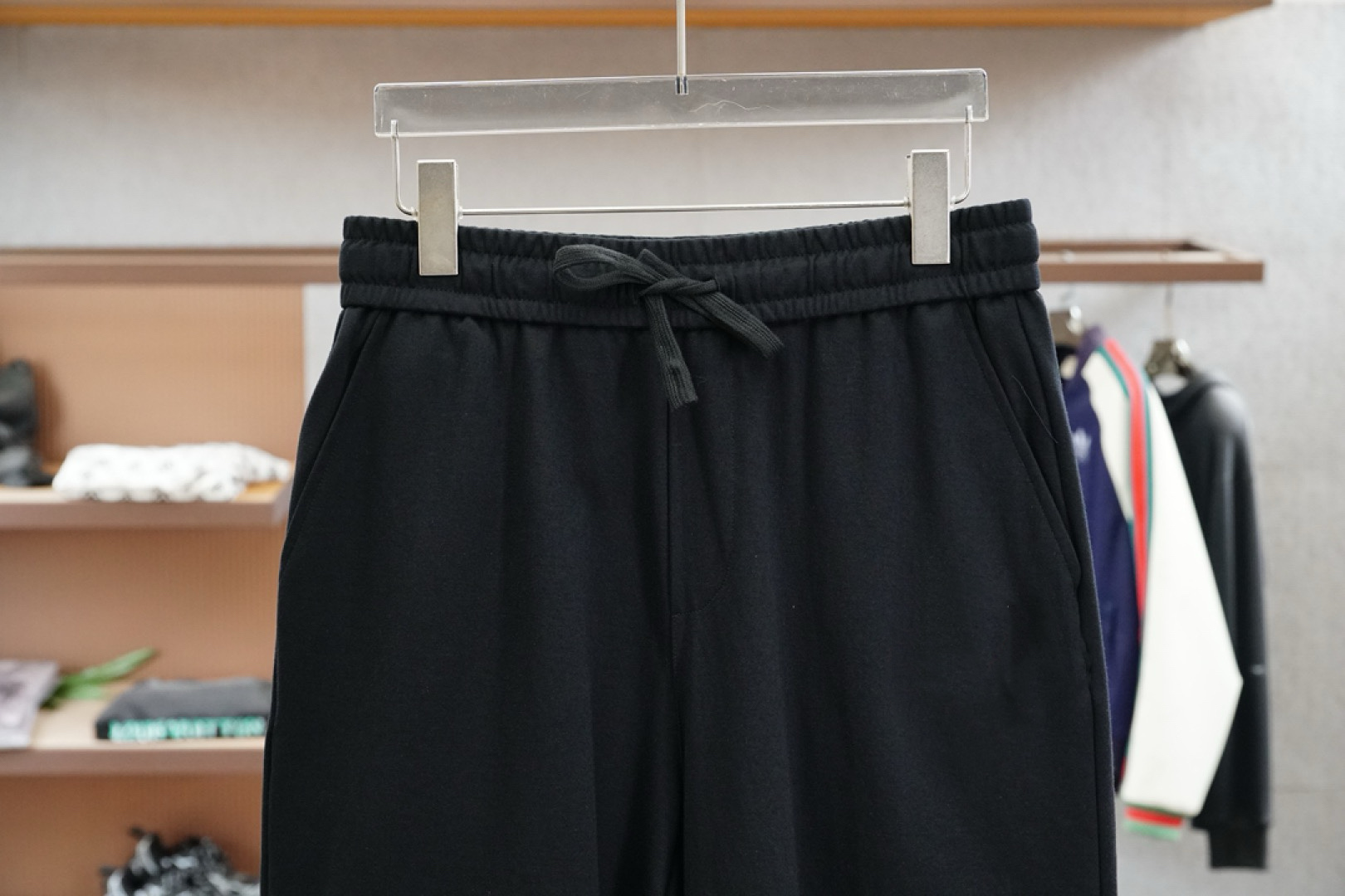 シャネル パンツ偽物 ズボン 純綿 ショットパンツ 運動 吸汗 ブラック_3