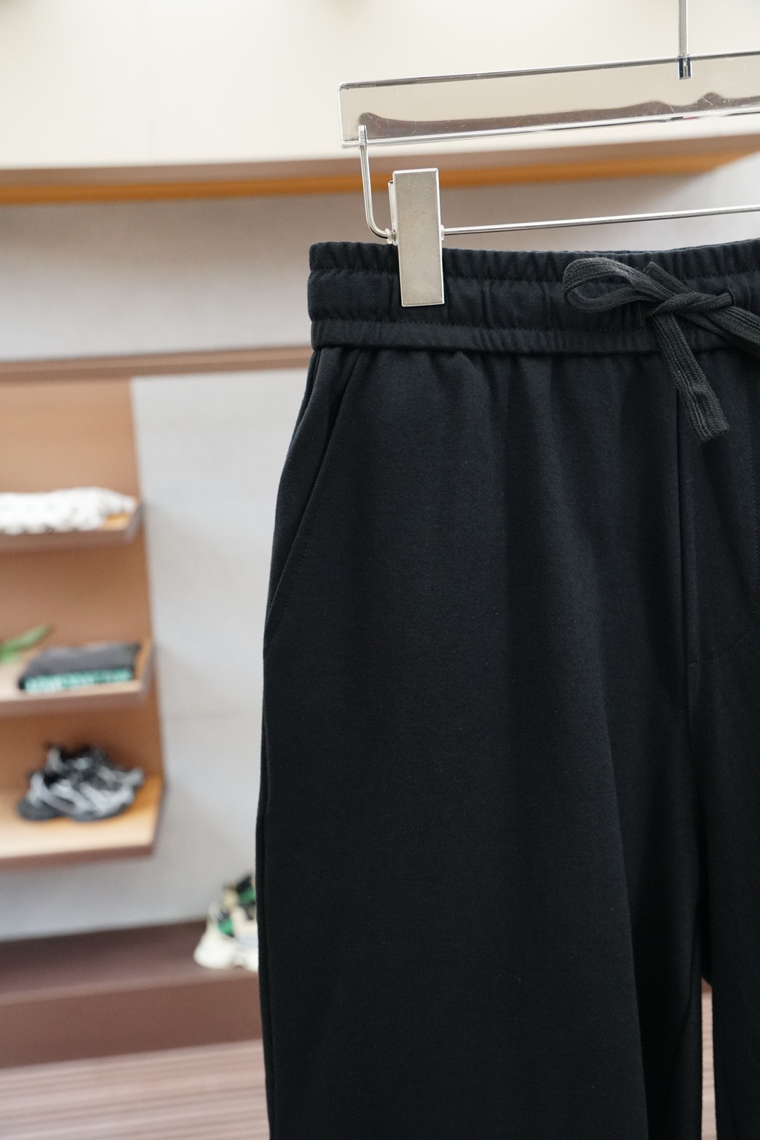 シャネル パンツ偽物 ズボン 純綿 ショットパンツ 運動 吸汗 ブラック_4