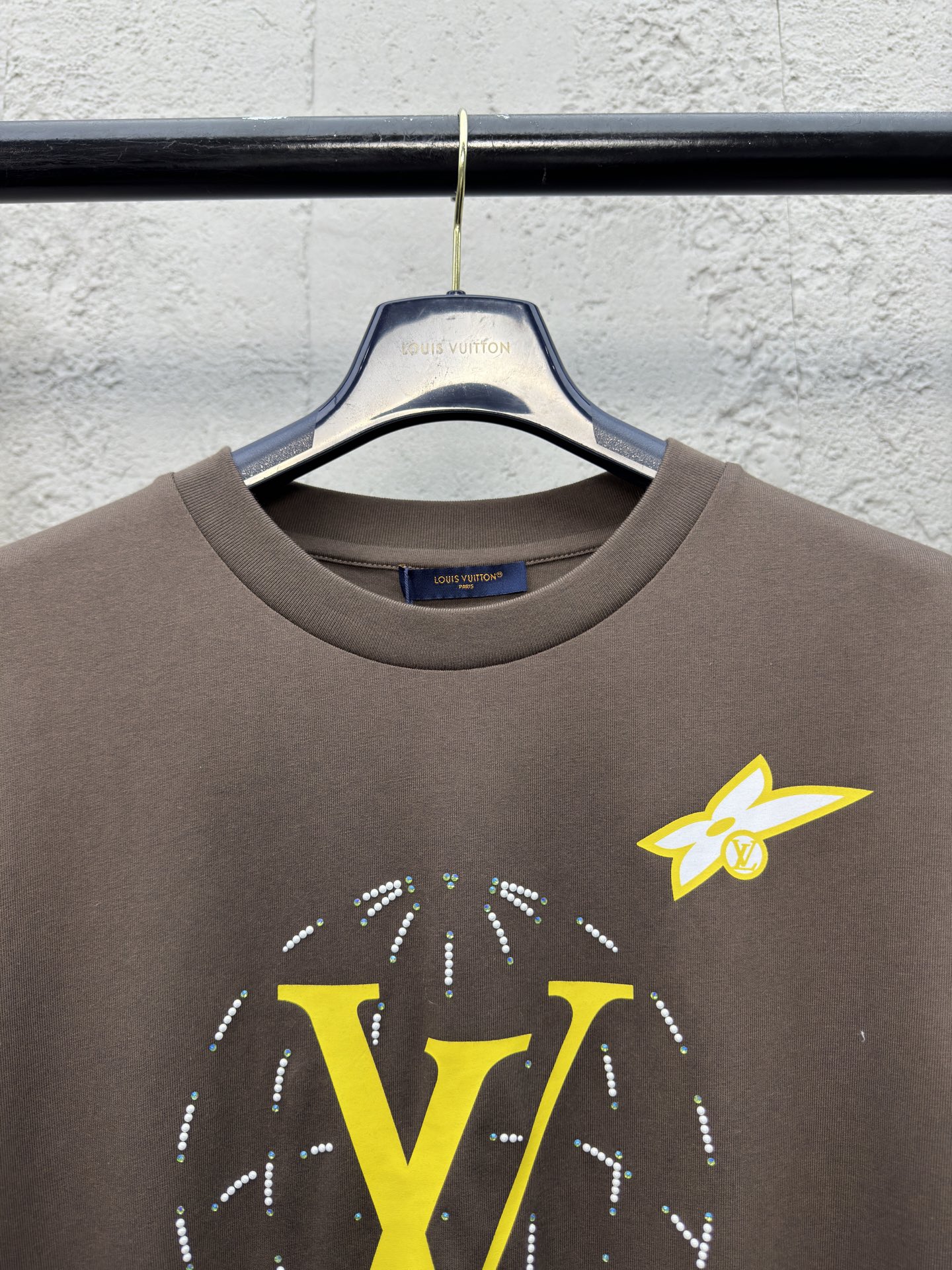 お勧め ルイヴィトンtシャツコーデスーパーコピー 純綿 トップス ロゴプリント 半袖 ブラウン_7