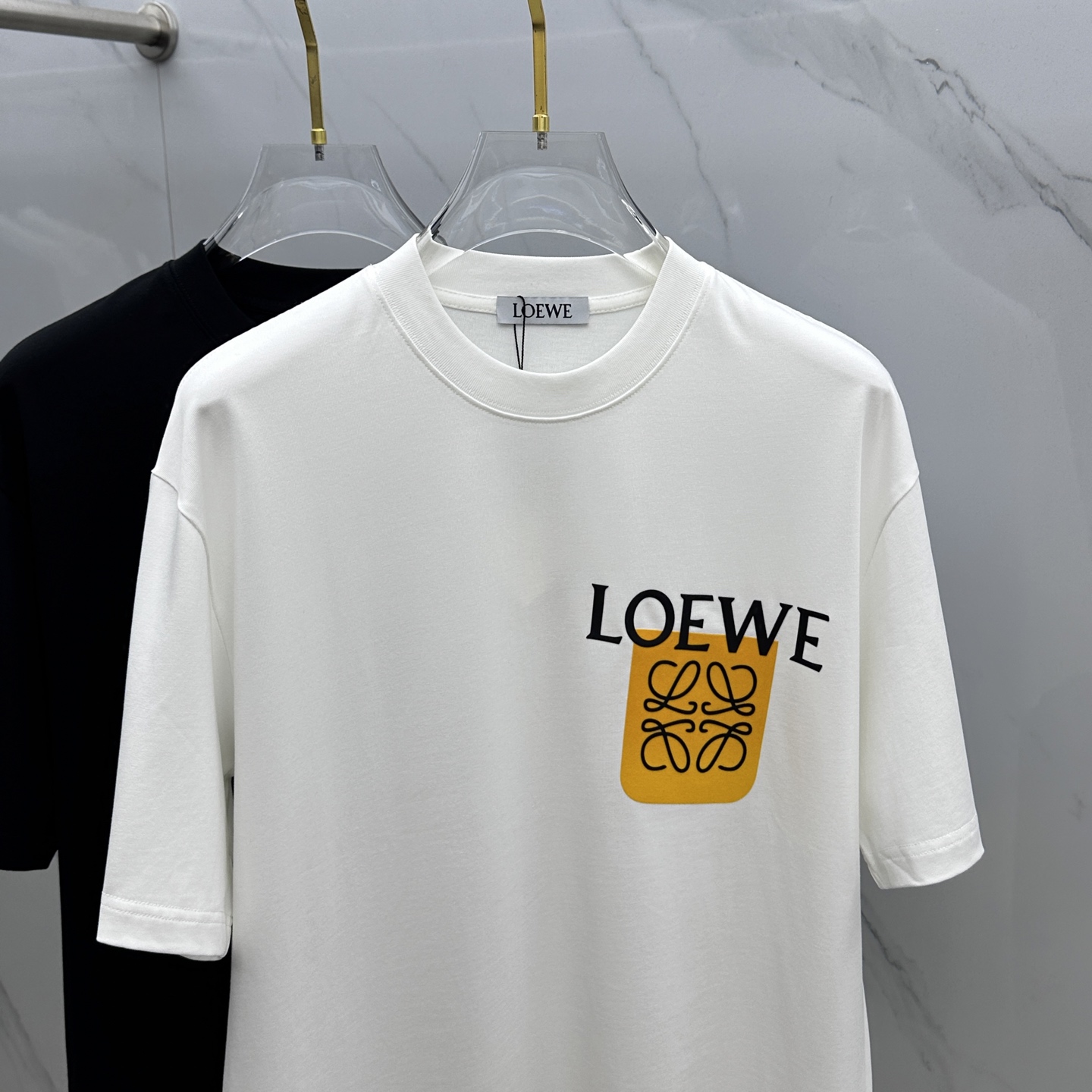 おすすめ ロエベtシャツコーデスーパーコピー トップス 半袖 プリント ゆったり 純綿 ホワイト_3