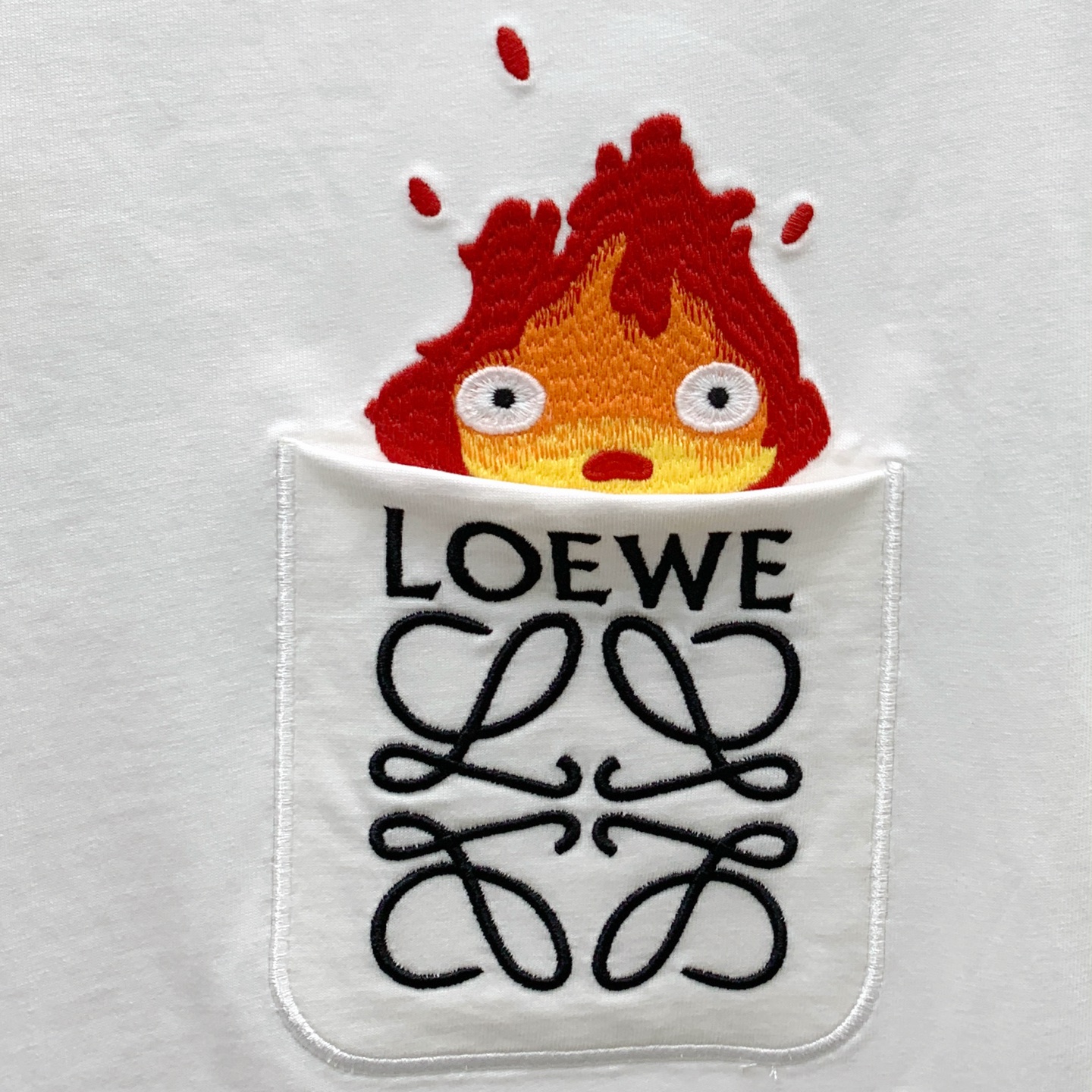 超低価格 ロエベtシャツ レディース偽物 ゆったり 純綿 トップス 半袖 プリント ホワイト_7