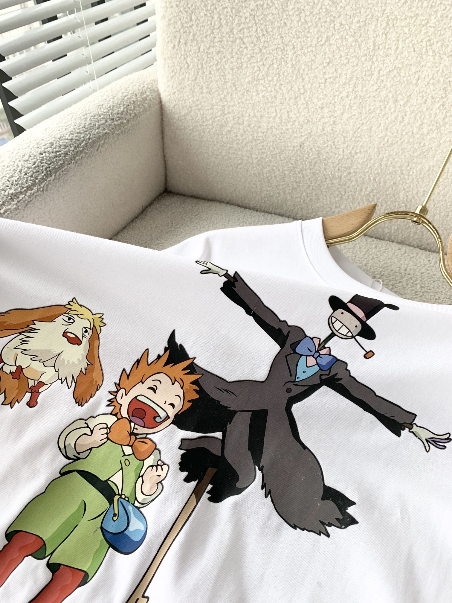 ロエベtシャツ メルカリコピー ゆったり 純綿 通気性いい トップス 短袖 プリント 2色可選_6