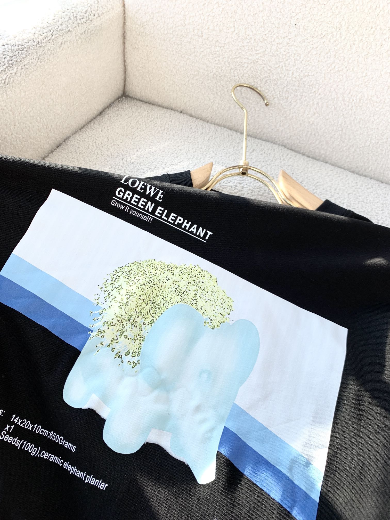 ロエベtシャツ メンズコピー ゆったり 100%綿 通気性いい トップス 短袖 プリント ブラック_6