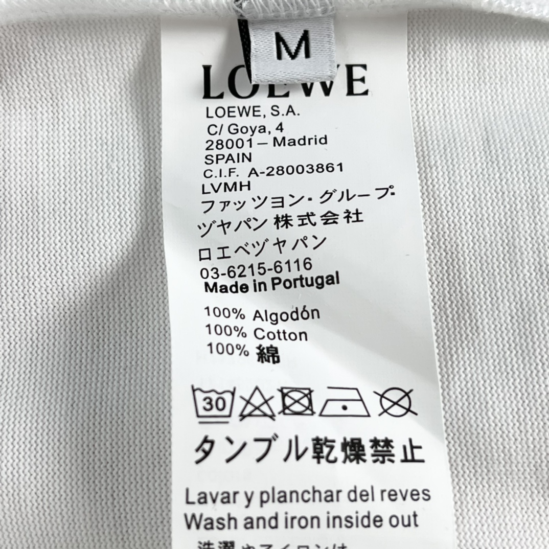 お得品‼ロエベ風tシャツコピー 綿 プリント 通気性いい トップス 柔らかい ホワイト_7