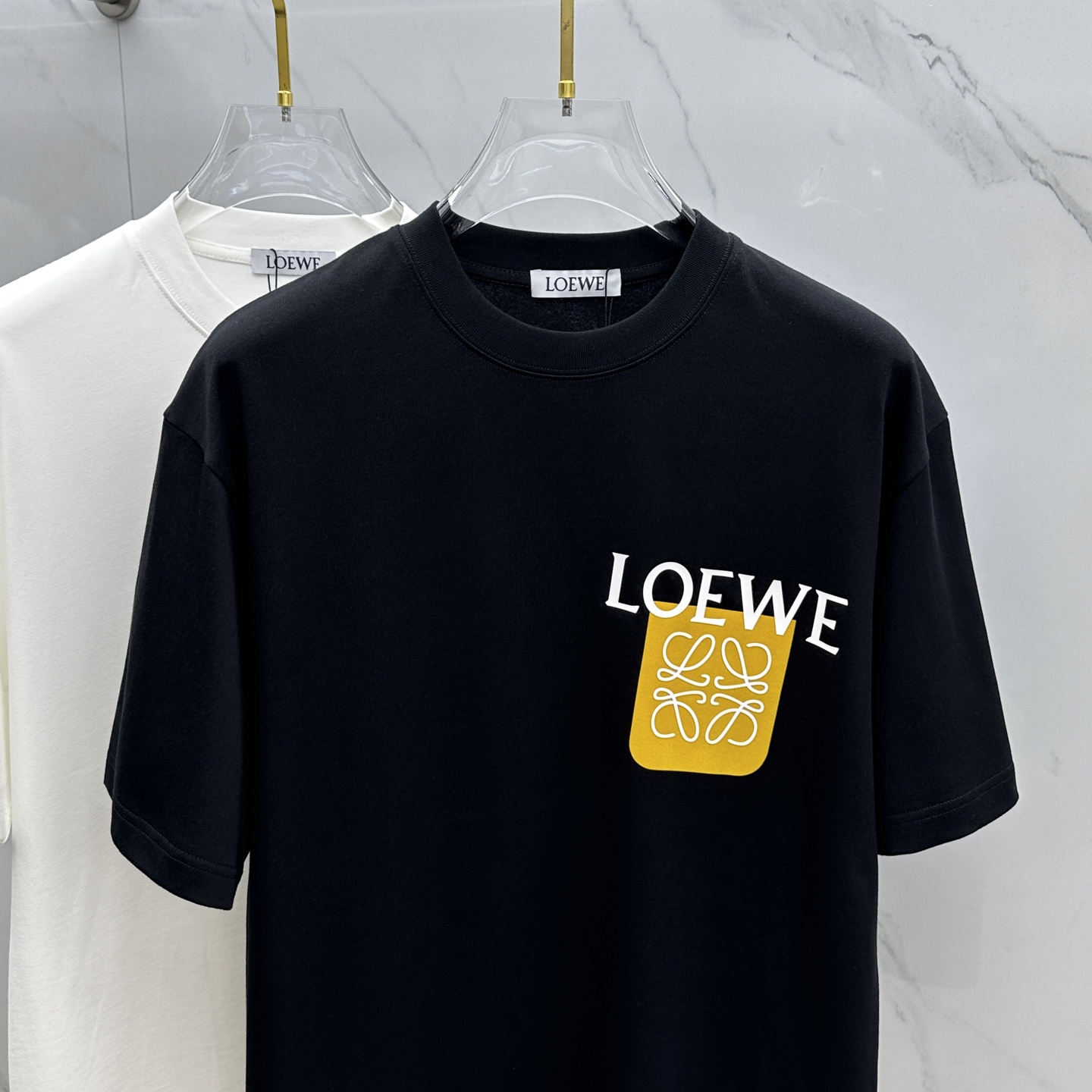 人気新作 ロエベ tシャツ カルシファースーパーコピー 綿 プリント トップス 柔らかい ブラック_2