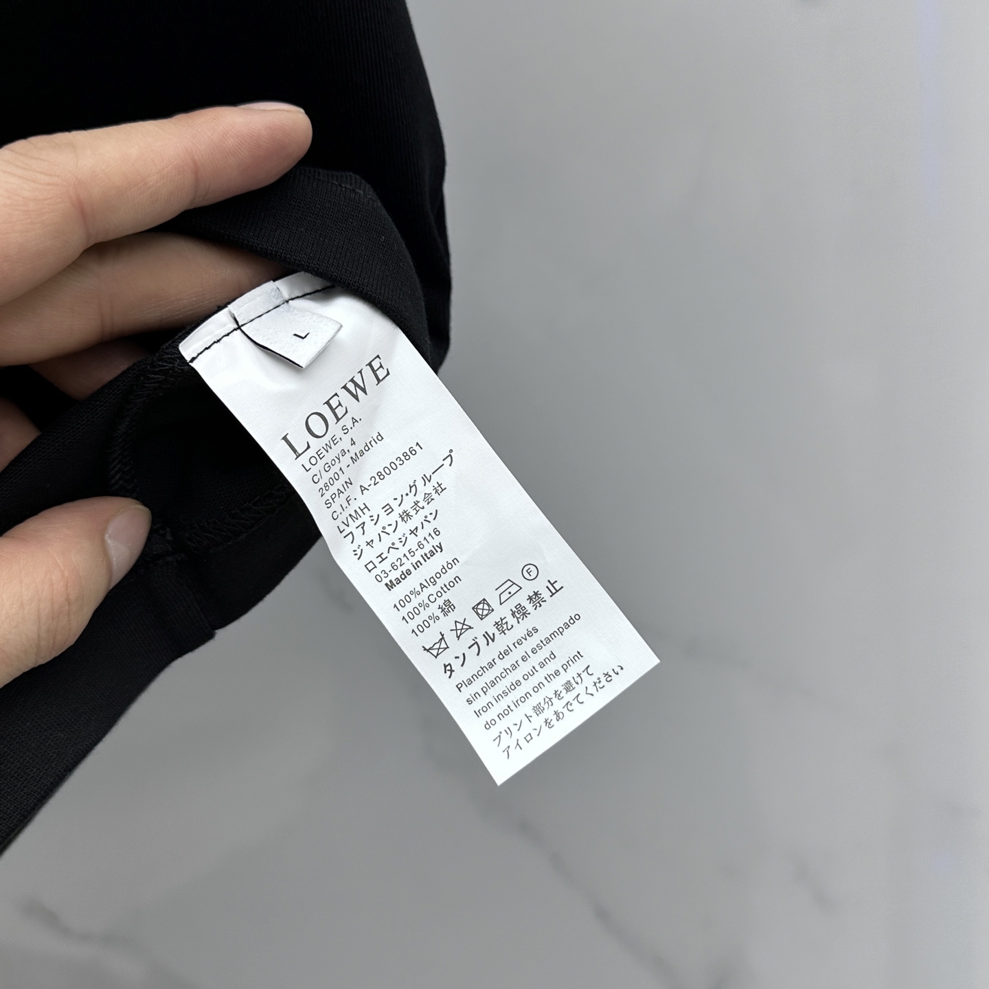 人気新作 ロエベ tシャツ カルシファースーパーコピー 綿 プリント トップス 柔らかい ブラック_7