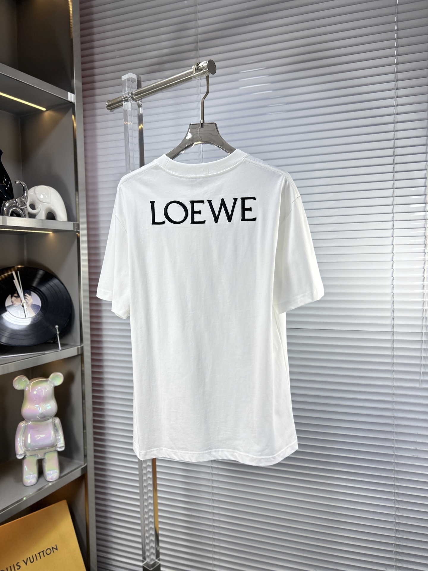 ロエベtシャツバイマ偽物 純綿 プリント トップス 柔軟 シンプル ホワイト_6