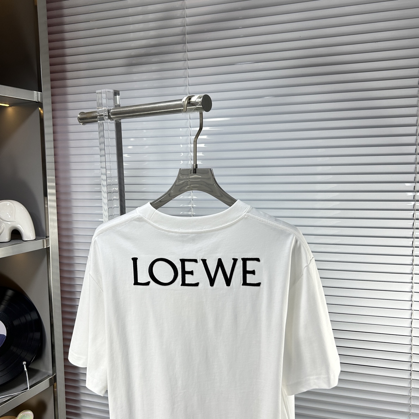 ロエベtシャツバイマ偽物 純綿 プリント トップス 柔軟 シンプル ホワイト_7