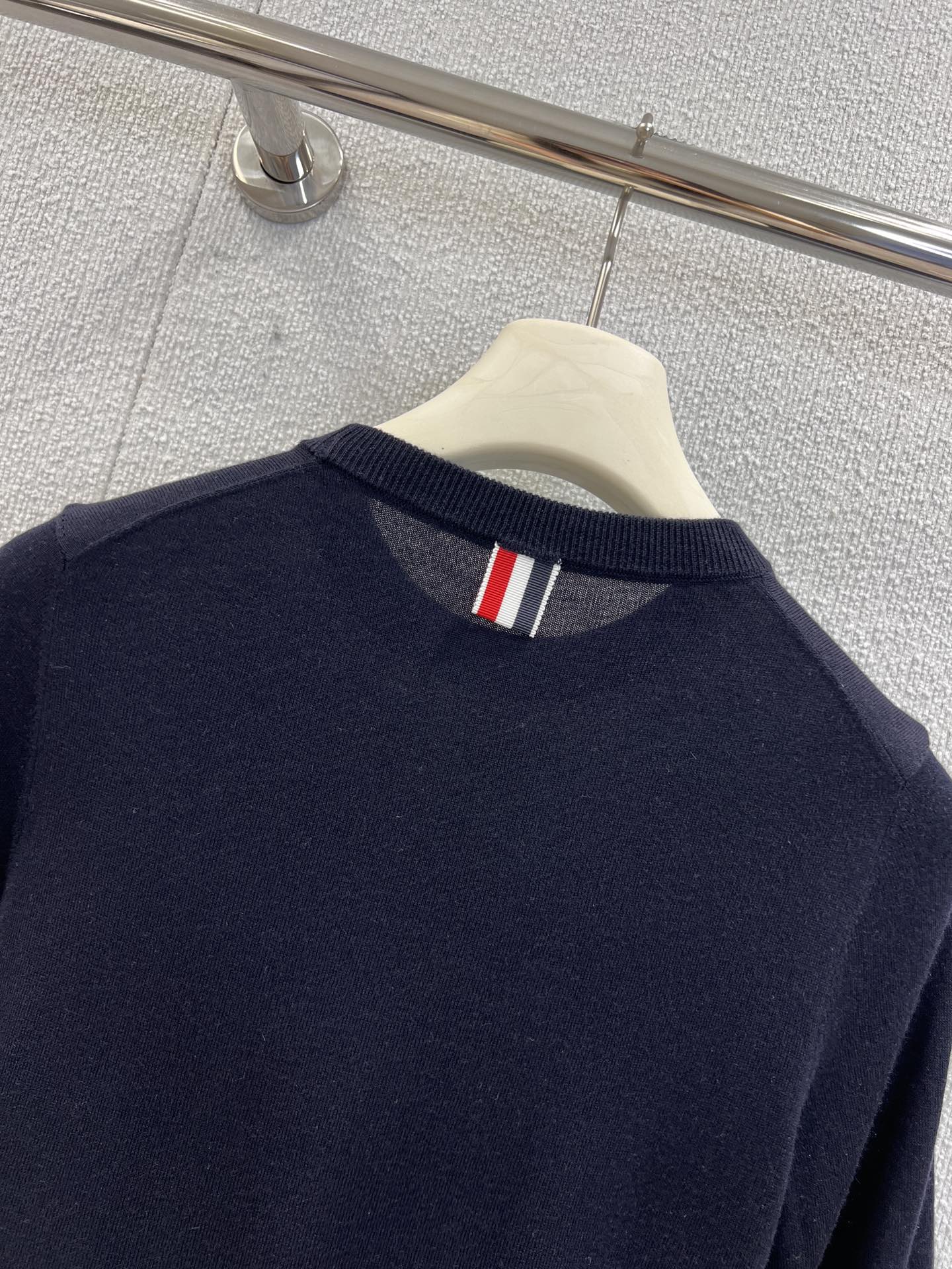 トムブラウンtシャツスーパーコピー 100％綿 トップス 半袖 ニット シンプル ブルー_7