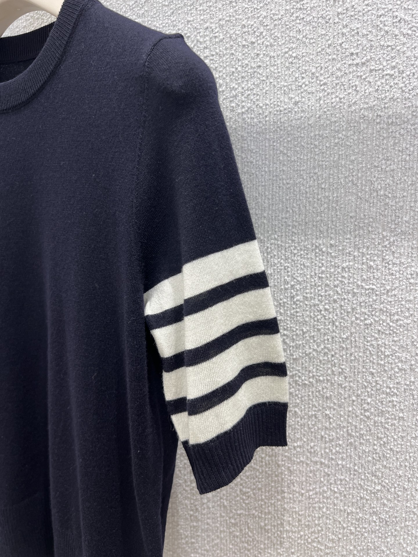 トムブラウンtシャツスーパーコピー 100％綿 トップス 半袖 ニット シンプル ブルー_8