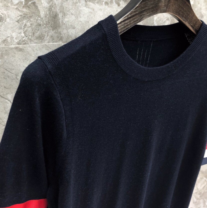 TBトムブラウン ロンt偽物 100％綿 トップス 半袖 カジュアル Tシャツ レディ ブラック_5