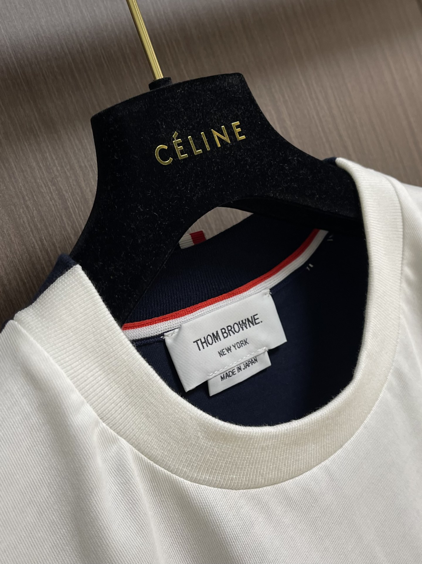 TB新品 トムブラウントップススーパーコピー 100％綿 柔らかい 短袖 tシャツ 男女兼用 ホワイト_3