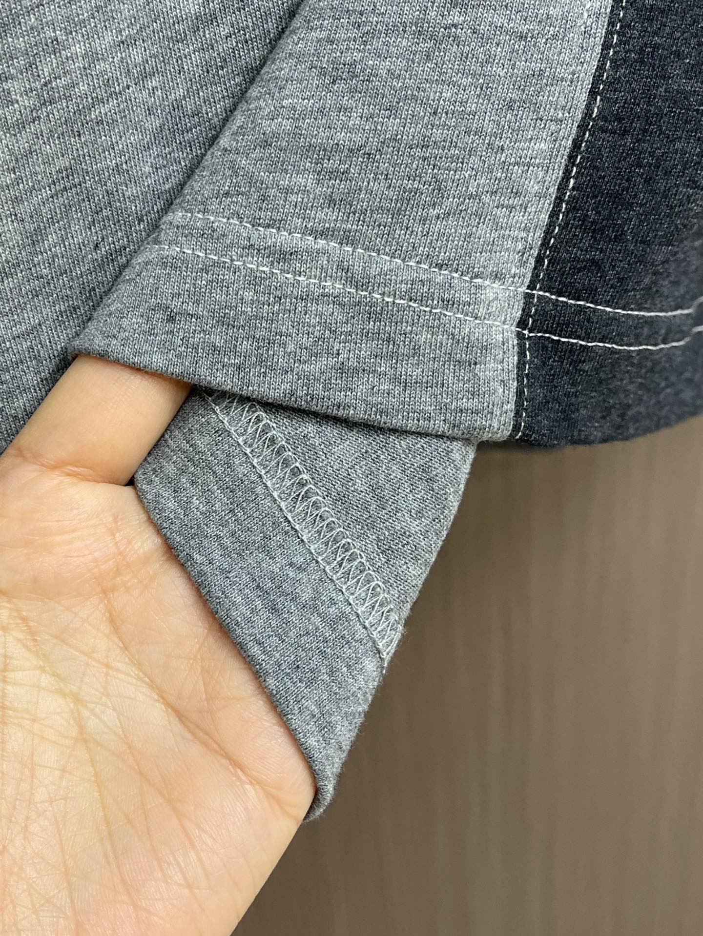 TB トムブラウン トムクルーズ偽物 シンプル 100％綿 柔らかい 短袖 tシャツ グレー_6