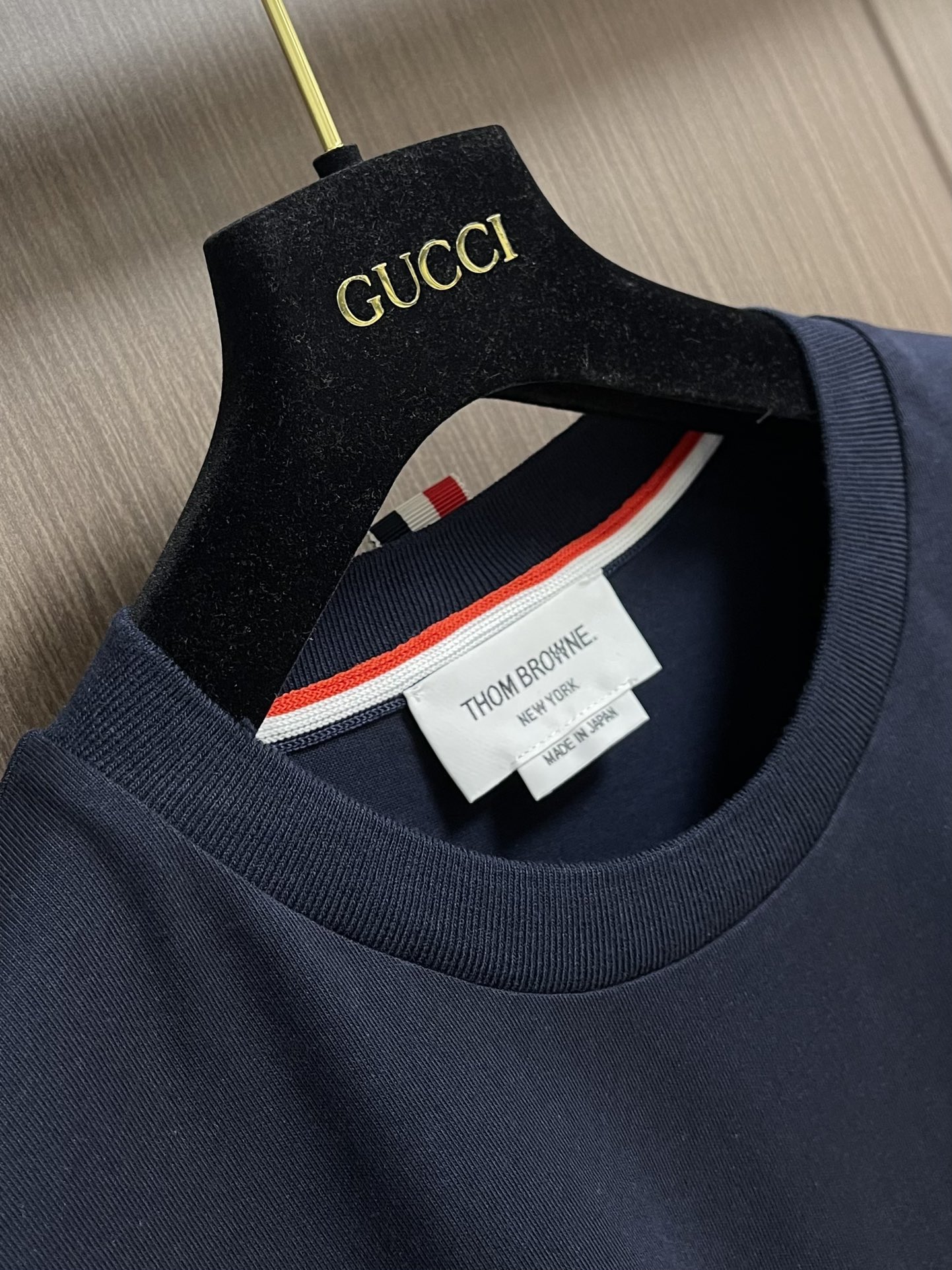 TB トムブラウン イメージコピー シンプル 100％綿 柔らかい 短袖 tシャツ ブルー_6