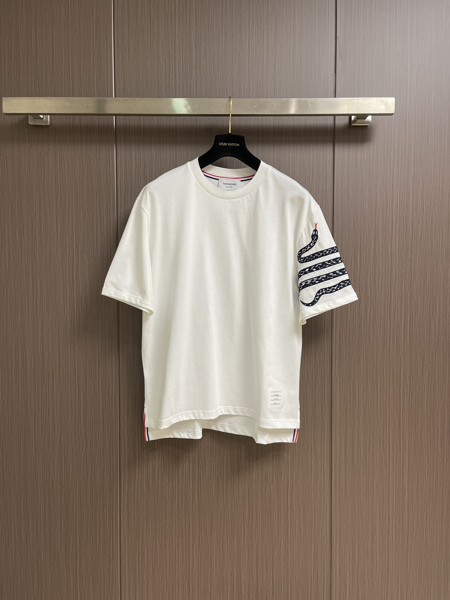 TB トムブラウンインスタスーパーコピー 100％綿 シンプル 柔軟 短袖 tシャツ ホワイト_1