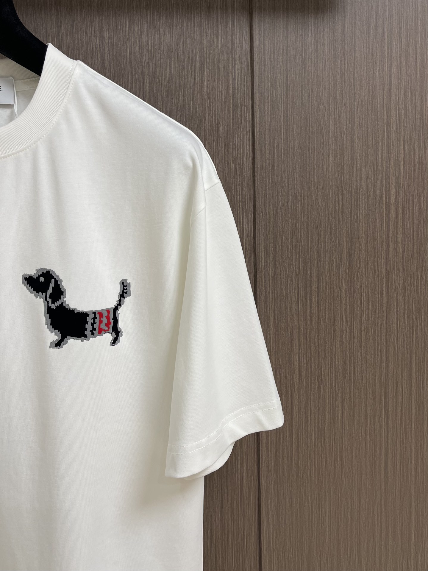 TB トムブラウン 売れた偽物 100％綿 トップス 柔軟 短袖 犬 tシャツ ホワイト_5