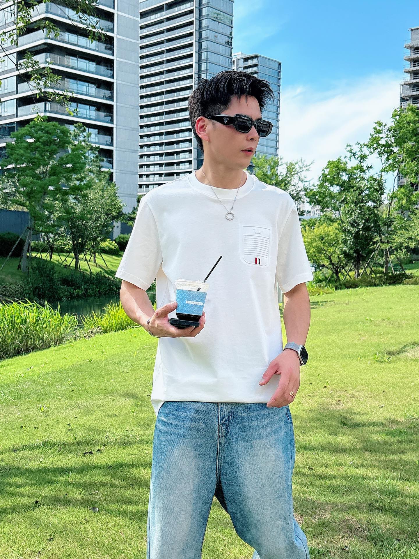 TB 超激得の新品 トムブラウン ウィメンズスーパーコピー 綿 トップス 柔軟 短袖  tシャツ ホワイト_5