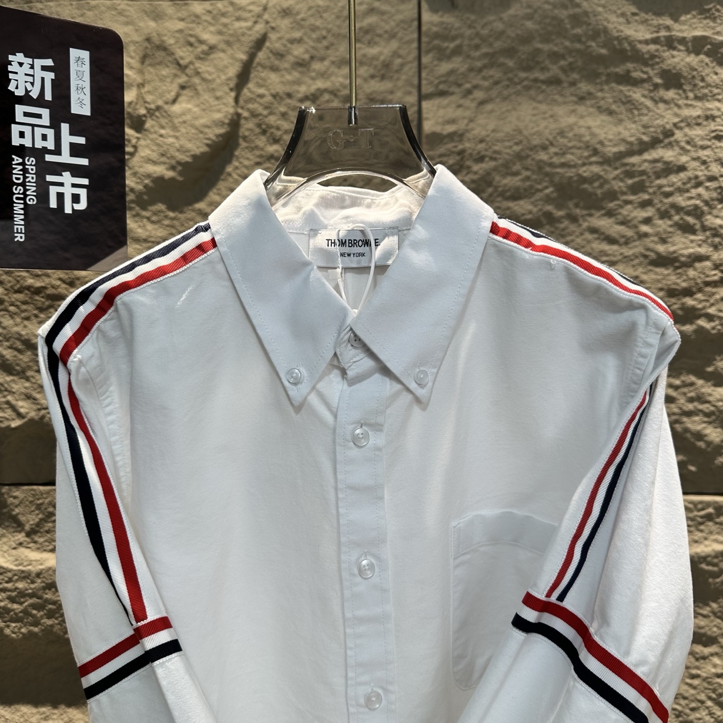 TB トムブラウン 衣装偽物 トップス シャツ 通勤 カジュアル ビジネス ブルー_2