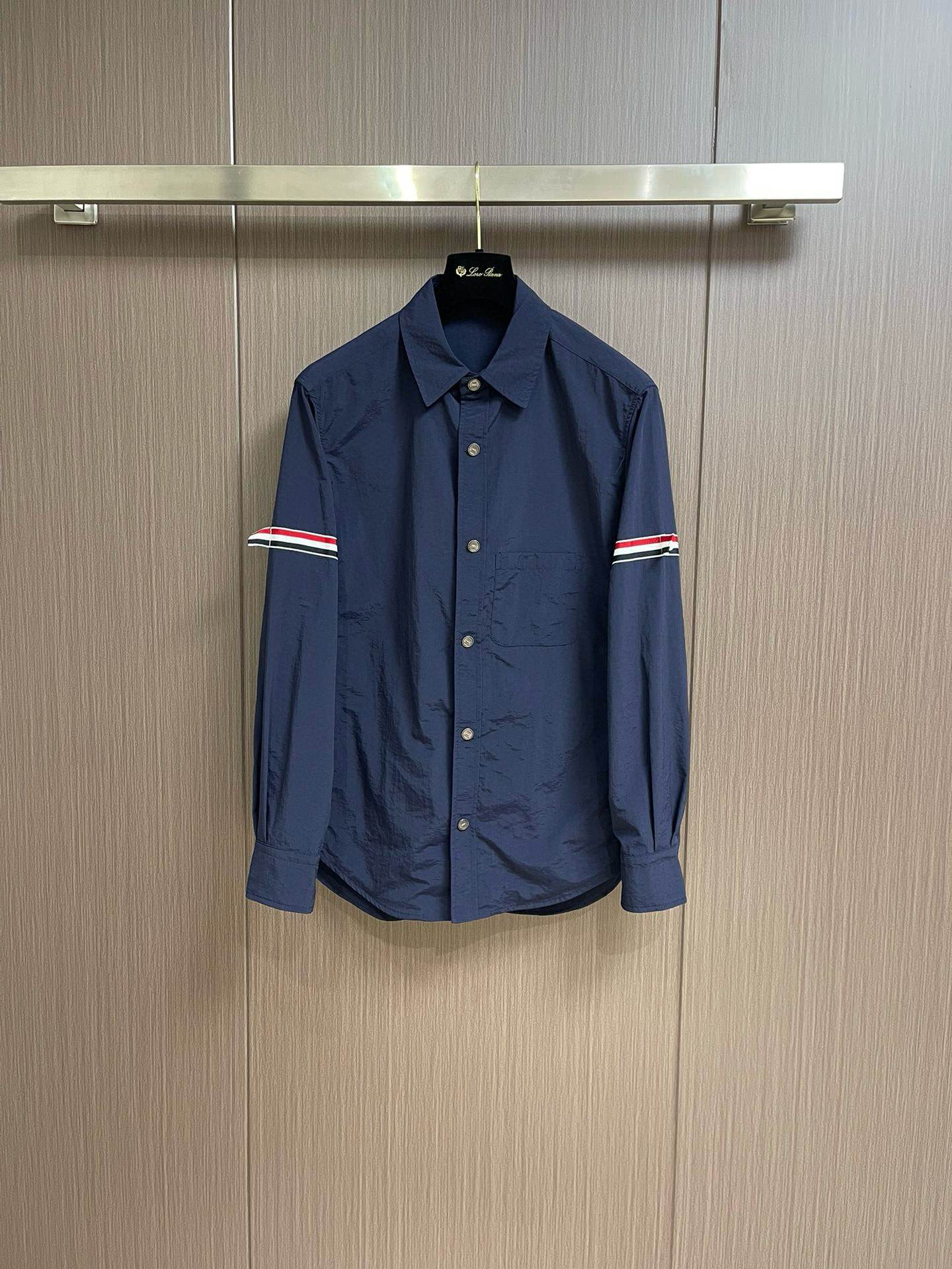 TB トムブラウン シャツ サイズ感偽物 上質 トップス シャツ 通勤 ビジネス ブルー_1