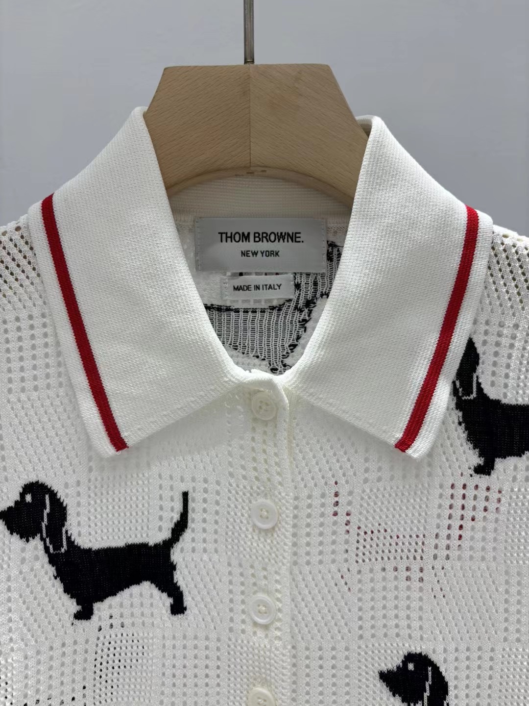 TB トムブラウントップススーパーコピー 高品質 トップス ポロシャツ 犬 ホワイト_2