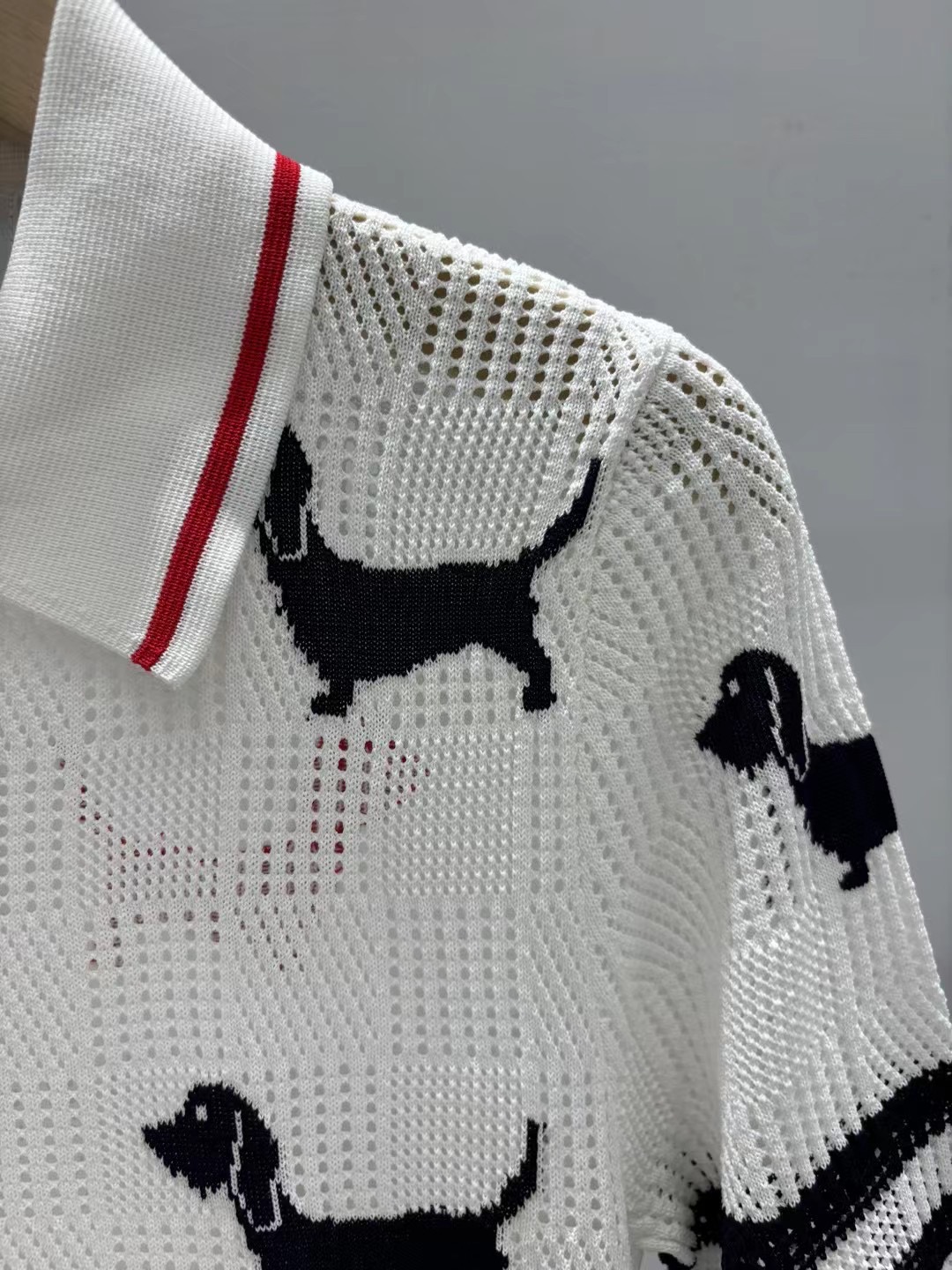 TB トムブラウントップススーパーコピー 高品質 トップス ポロシャツ 犬 ホワイト_3