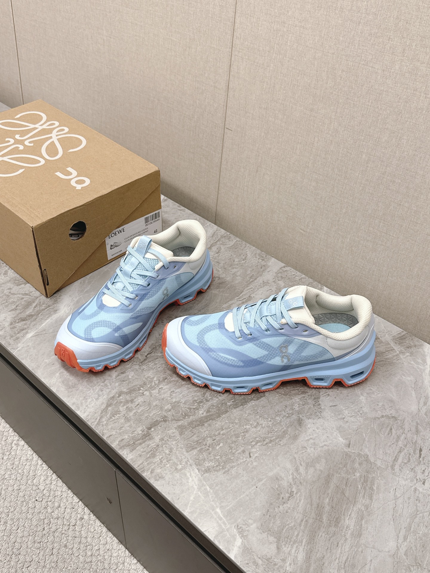 爆買いできる スニーカー ロエベコピー カップル 運動 カジュアルシューズ  ランニング ブルー_1