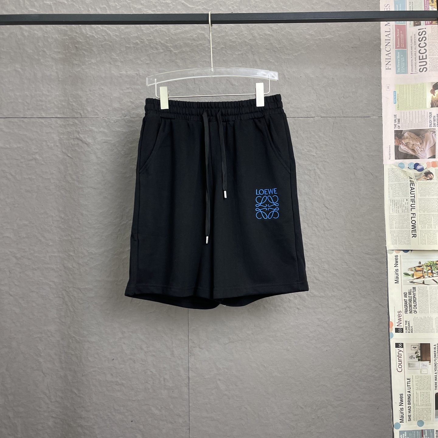 ロエベ パンツ セール偽物 カジュアルズボン 純綿 ランニング ブラック_3