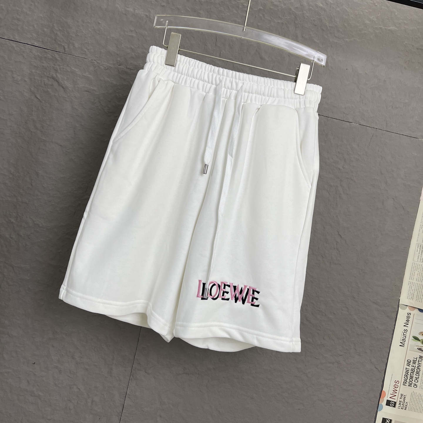 大販売 ロエベ パンツ セールコピー カジュアルズボン 純綿 ランニング ホワイト_4